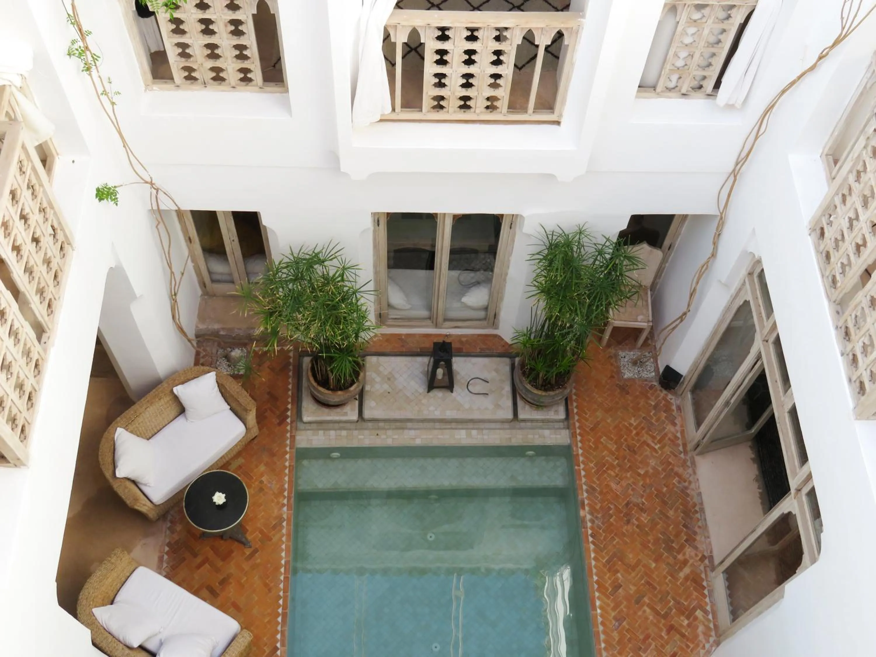 Pool view in Riad Safa