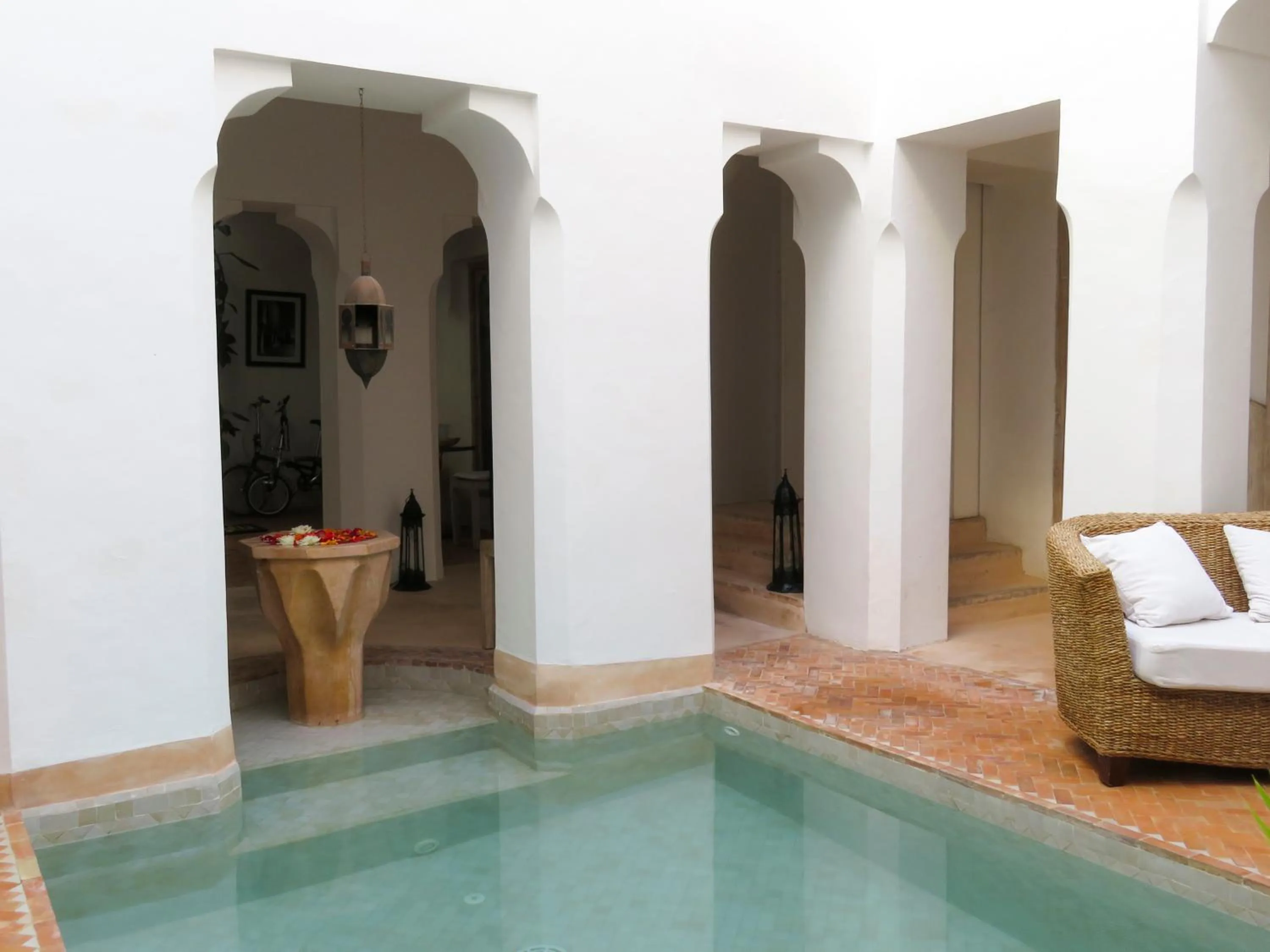Pool view in Riad Safa