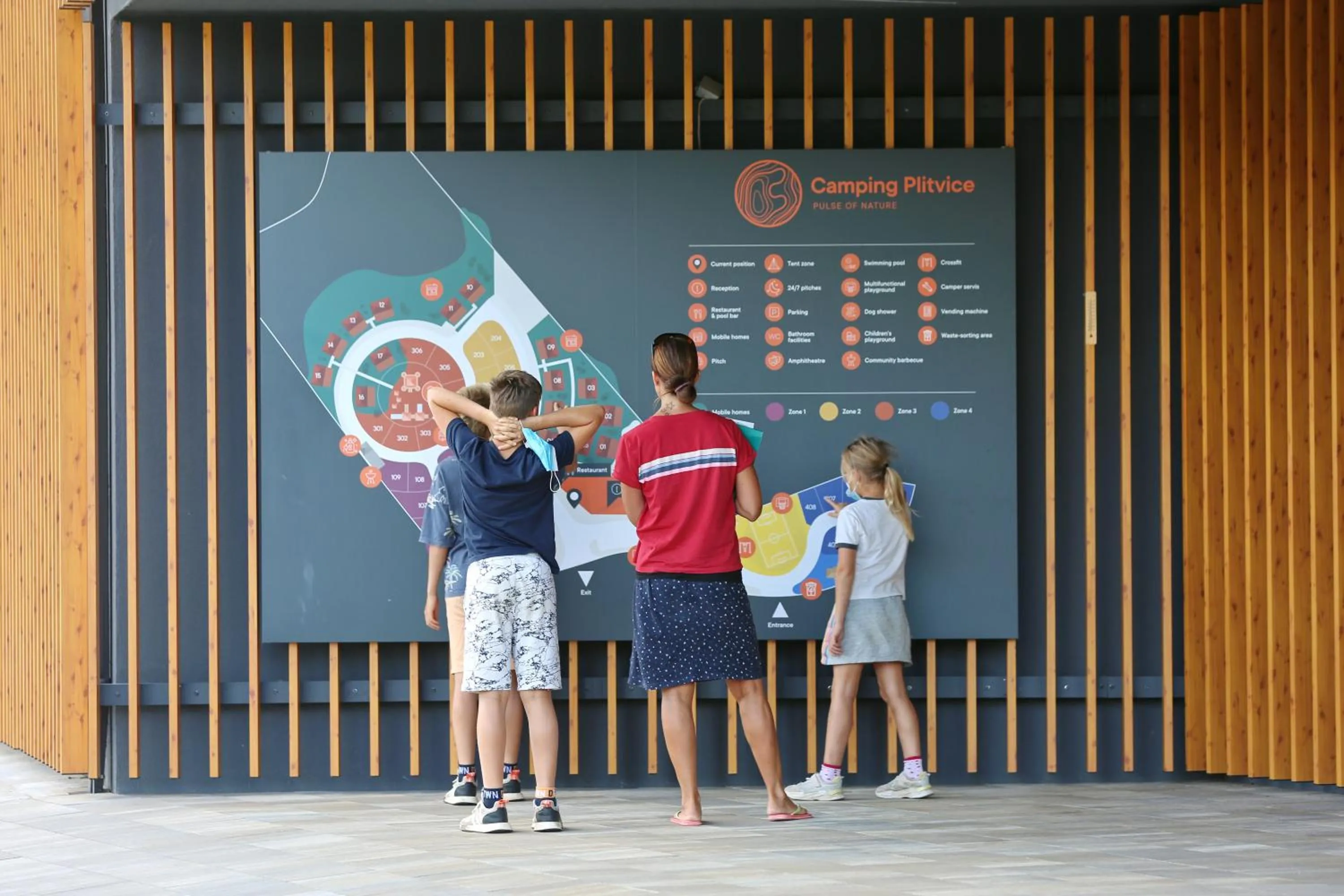 People in Mobile Homes Camping Plitvice