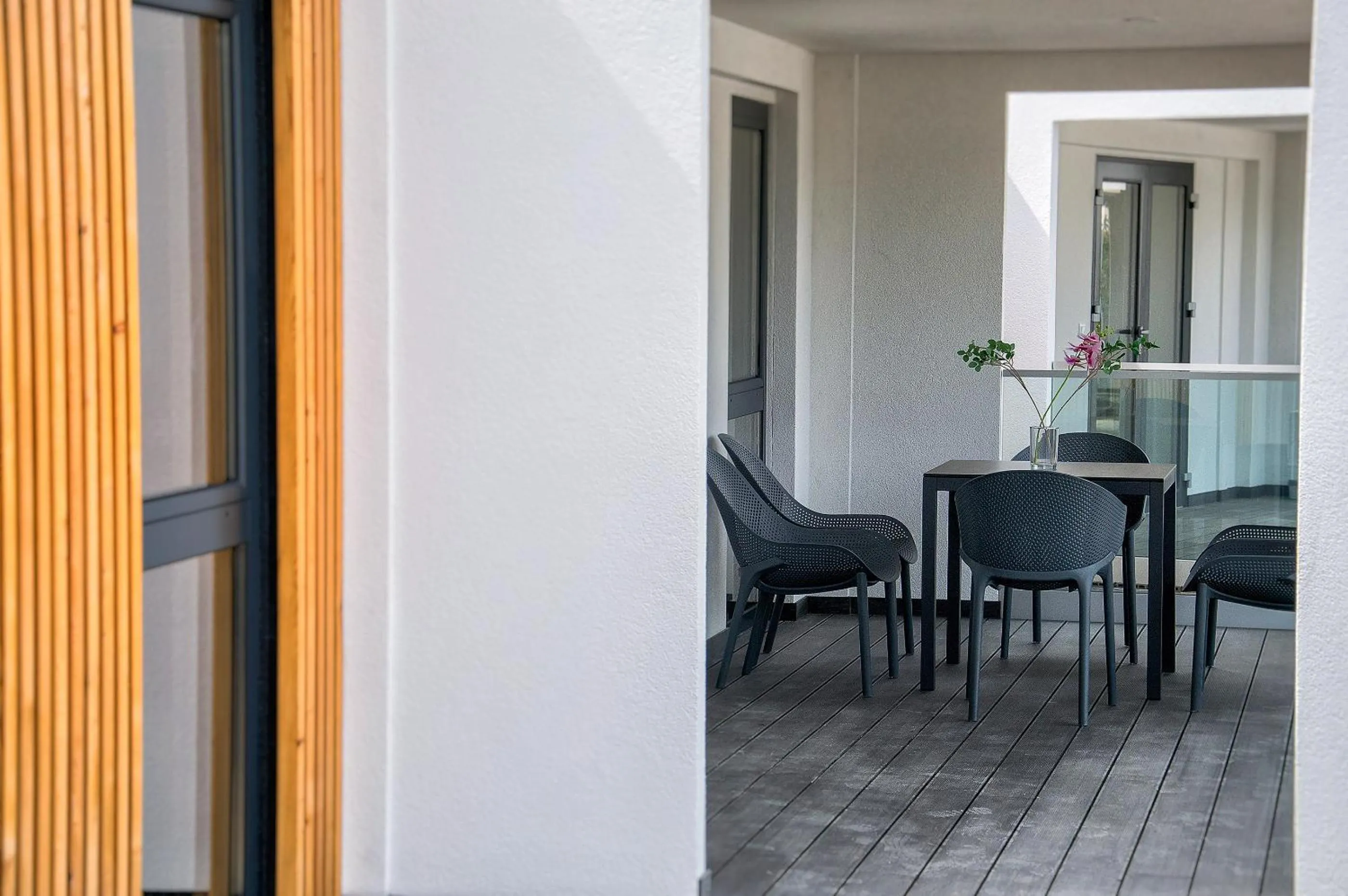 Balcony/Terrace in Mobile Homes Camping Plitvice