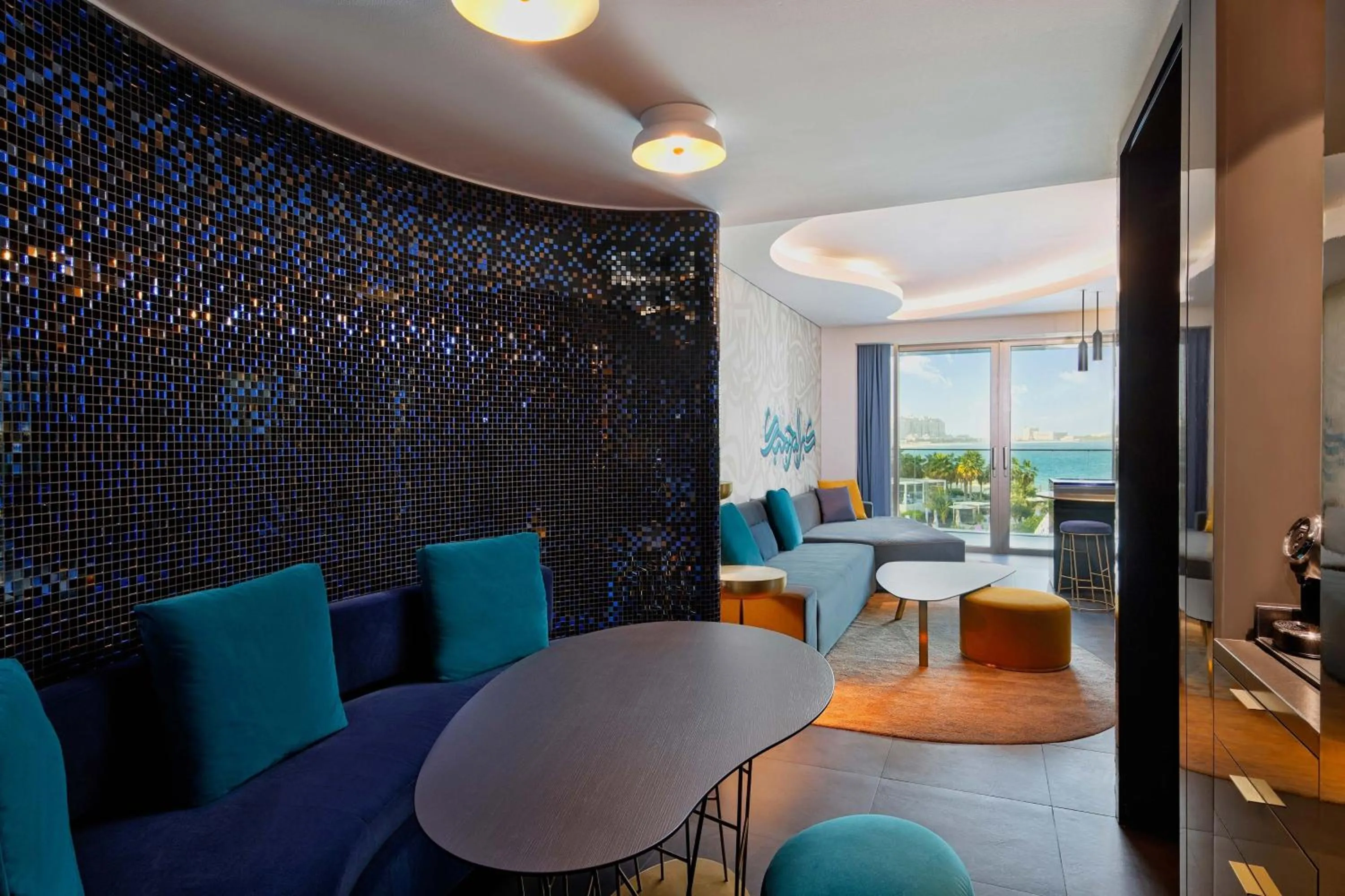 Living room in W Dubai - The Palm