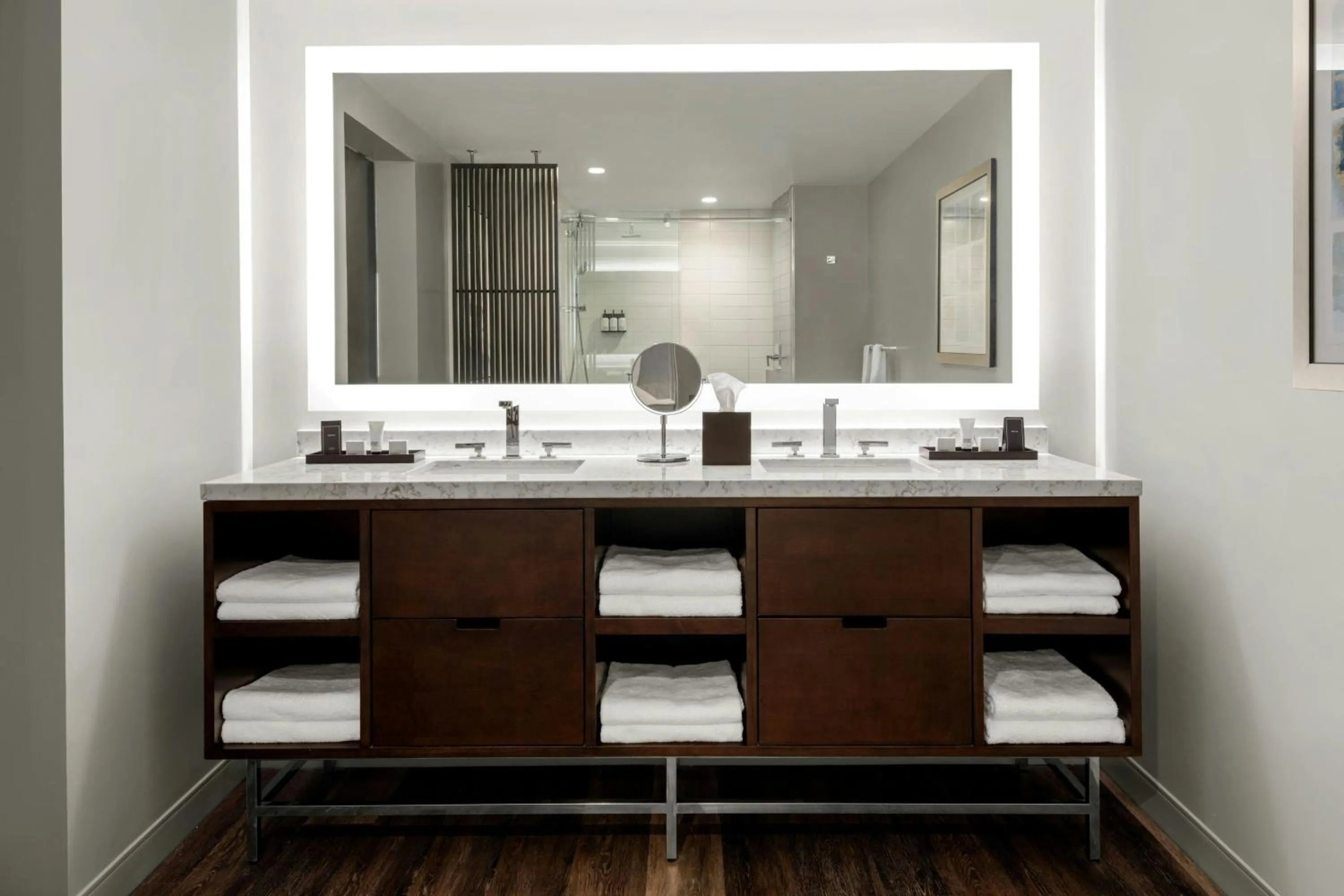 Bathroom in The CURRENT Hotel, Autograph Collection