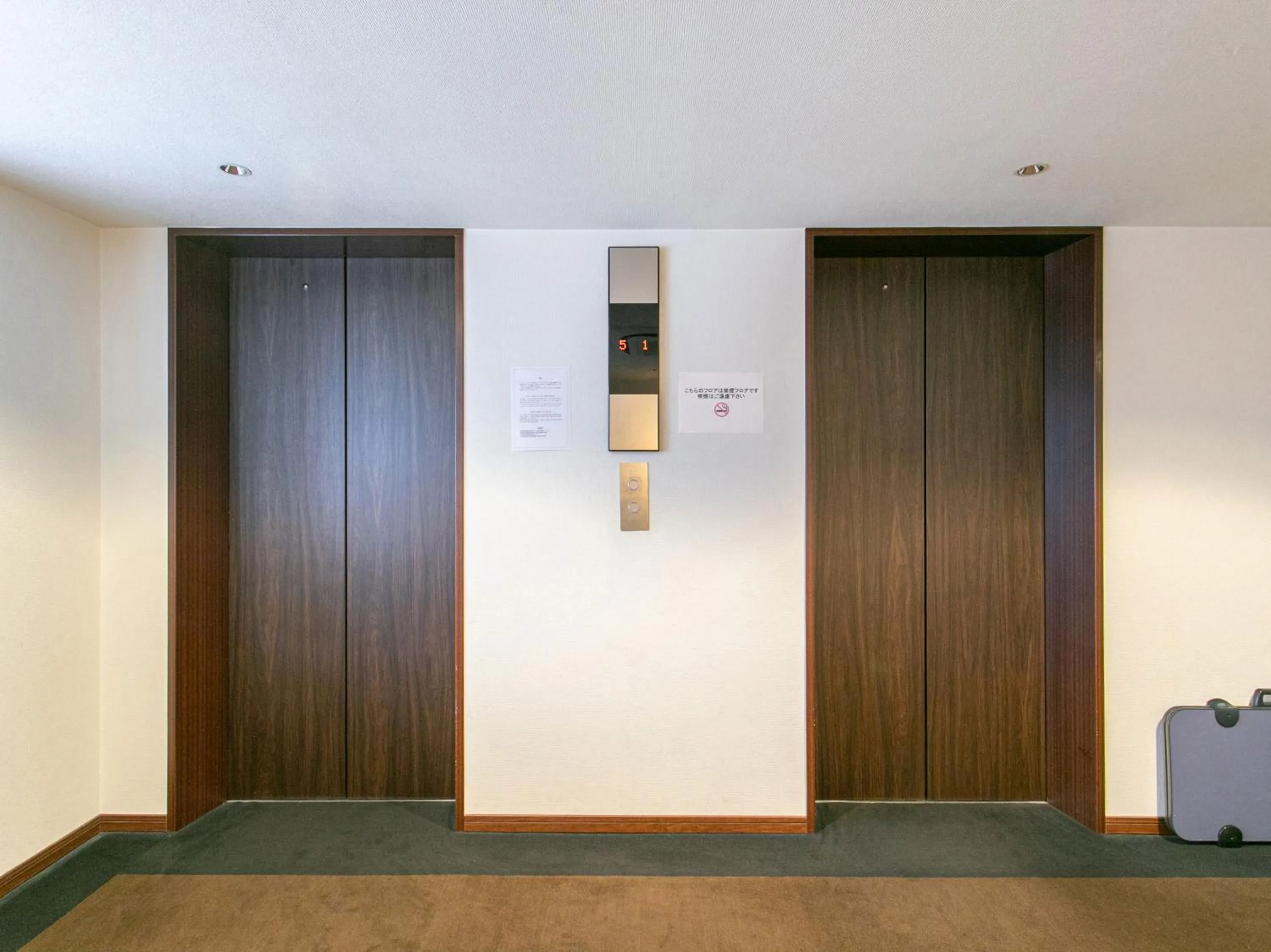 elevator in Sutton Hotel Hakata City