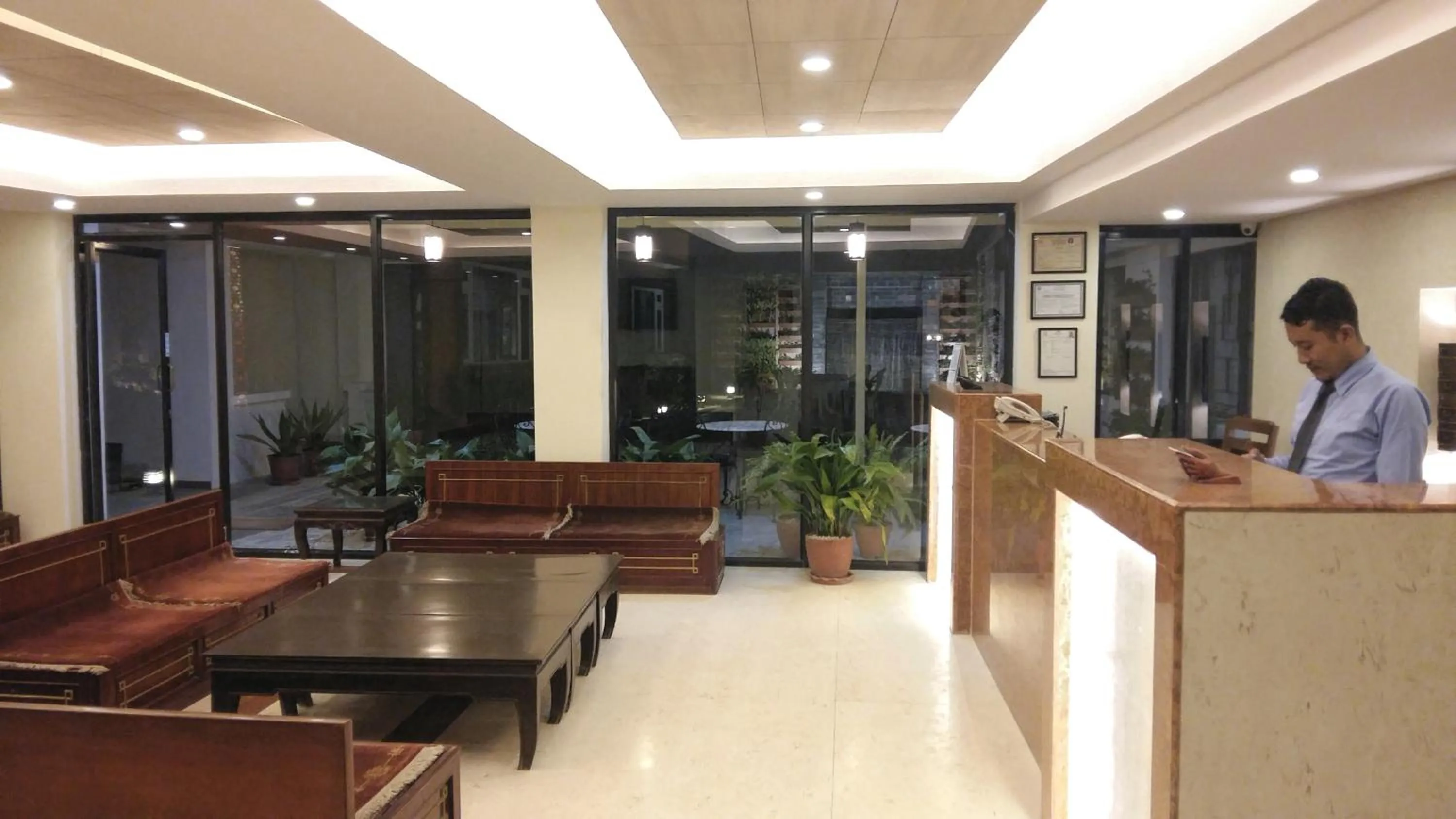 Lobby or reception in Potala Guest House