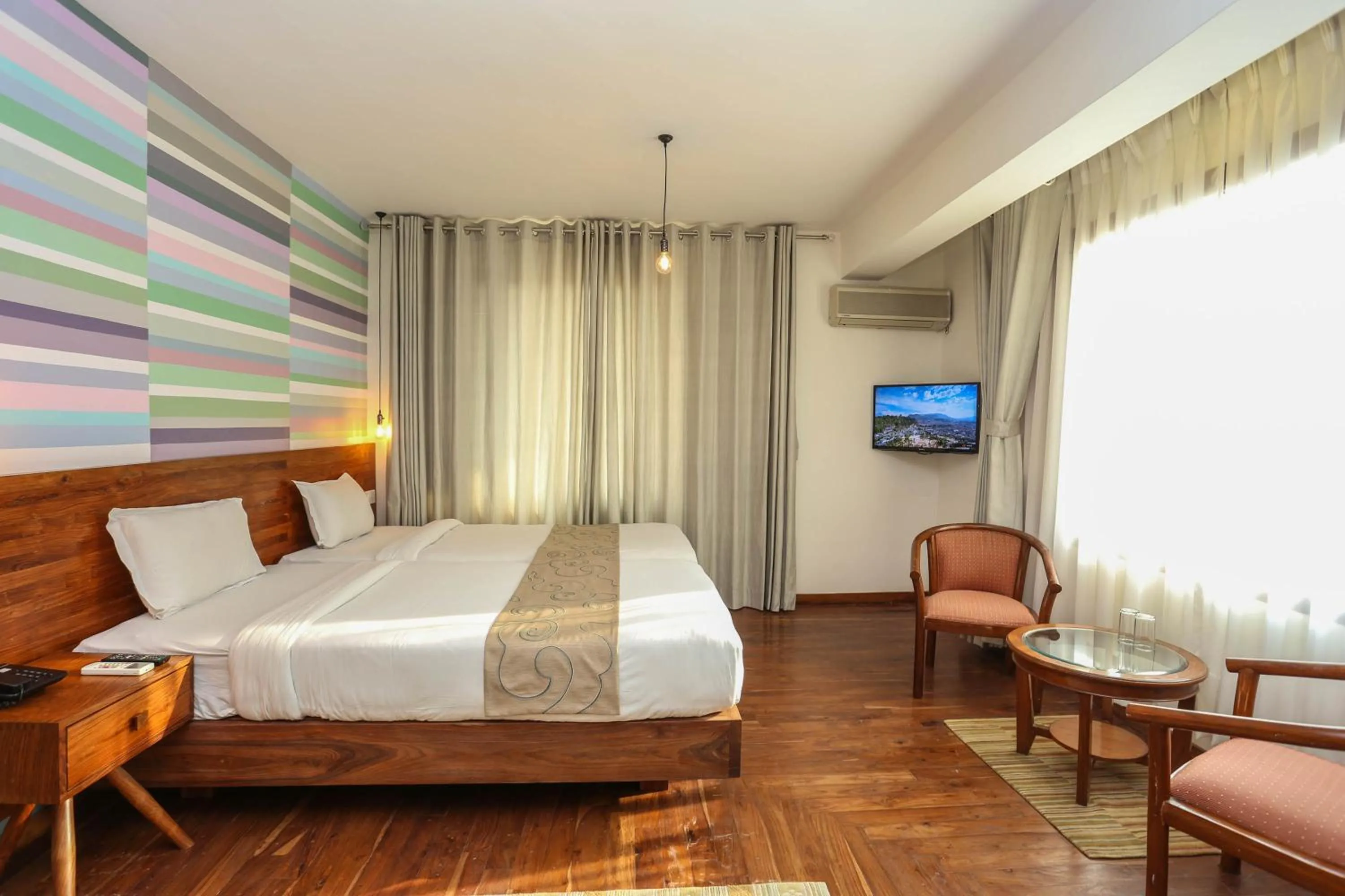 Bed in Potala Guest House