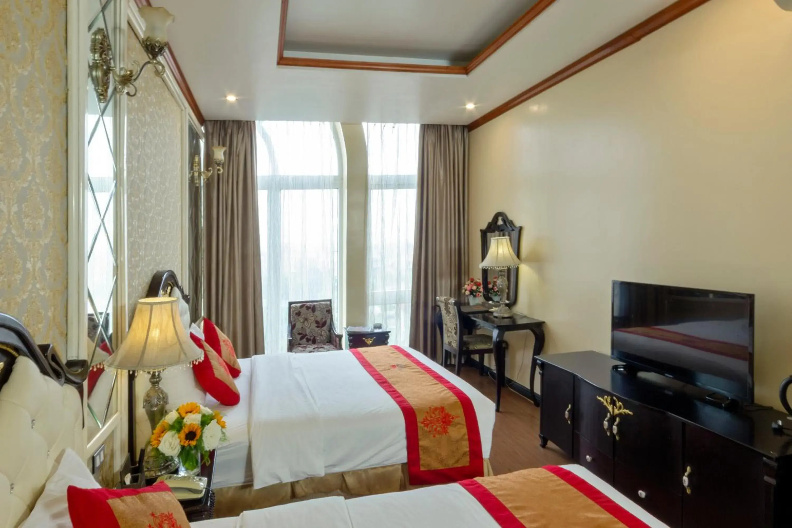 Seating area, Bed in Phuong Anh Hotel 1 Hai Duong Seating area, Bed in Phuong Anh Hotel 1 Hai Duong