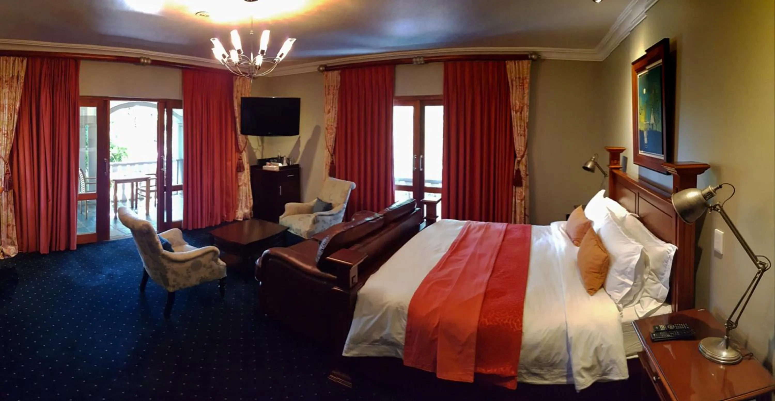 Bed in Village Ridge Stays