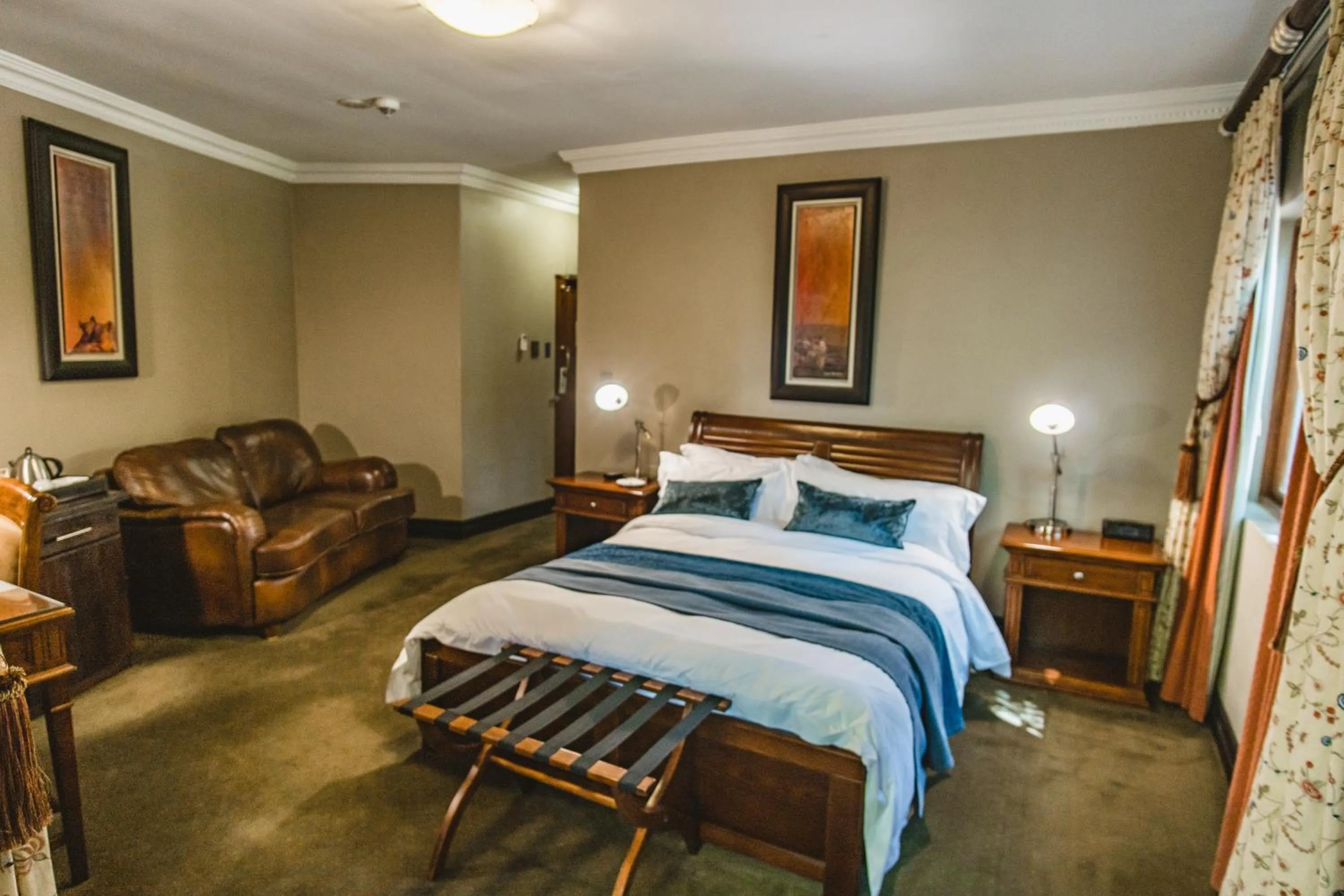 Bed in Village Ridge Stays