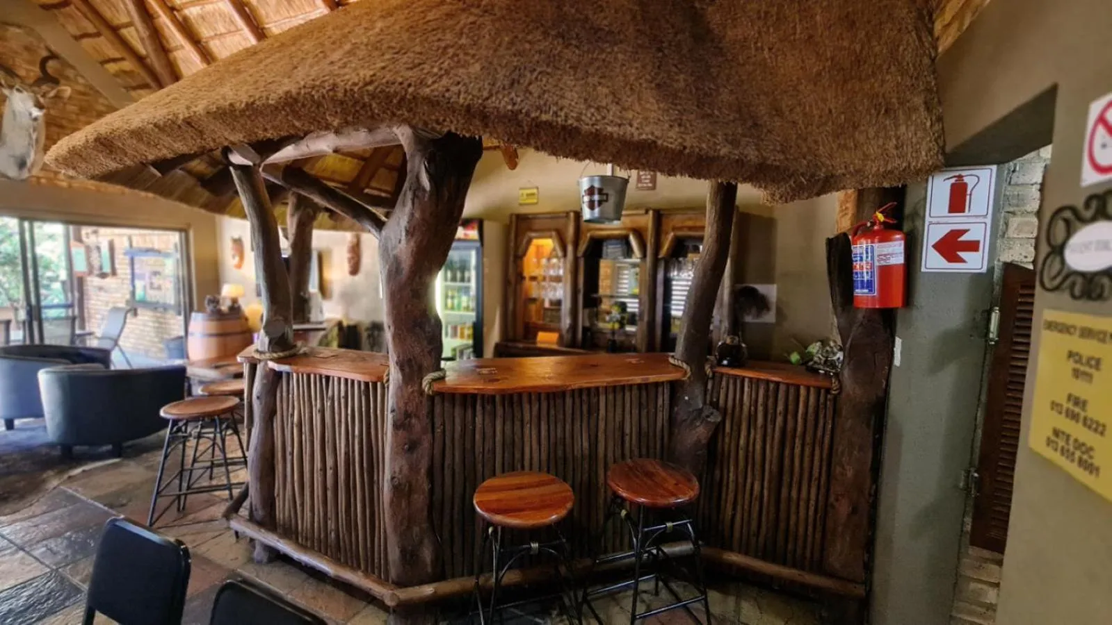 Lounge or bar in Klein Bosveld Guest House