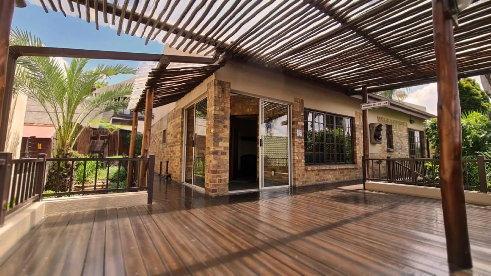 Patio in Klein Bosveld Guest House