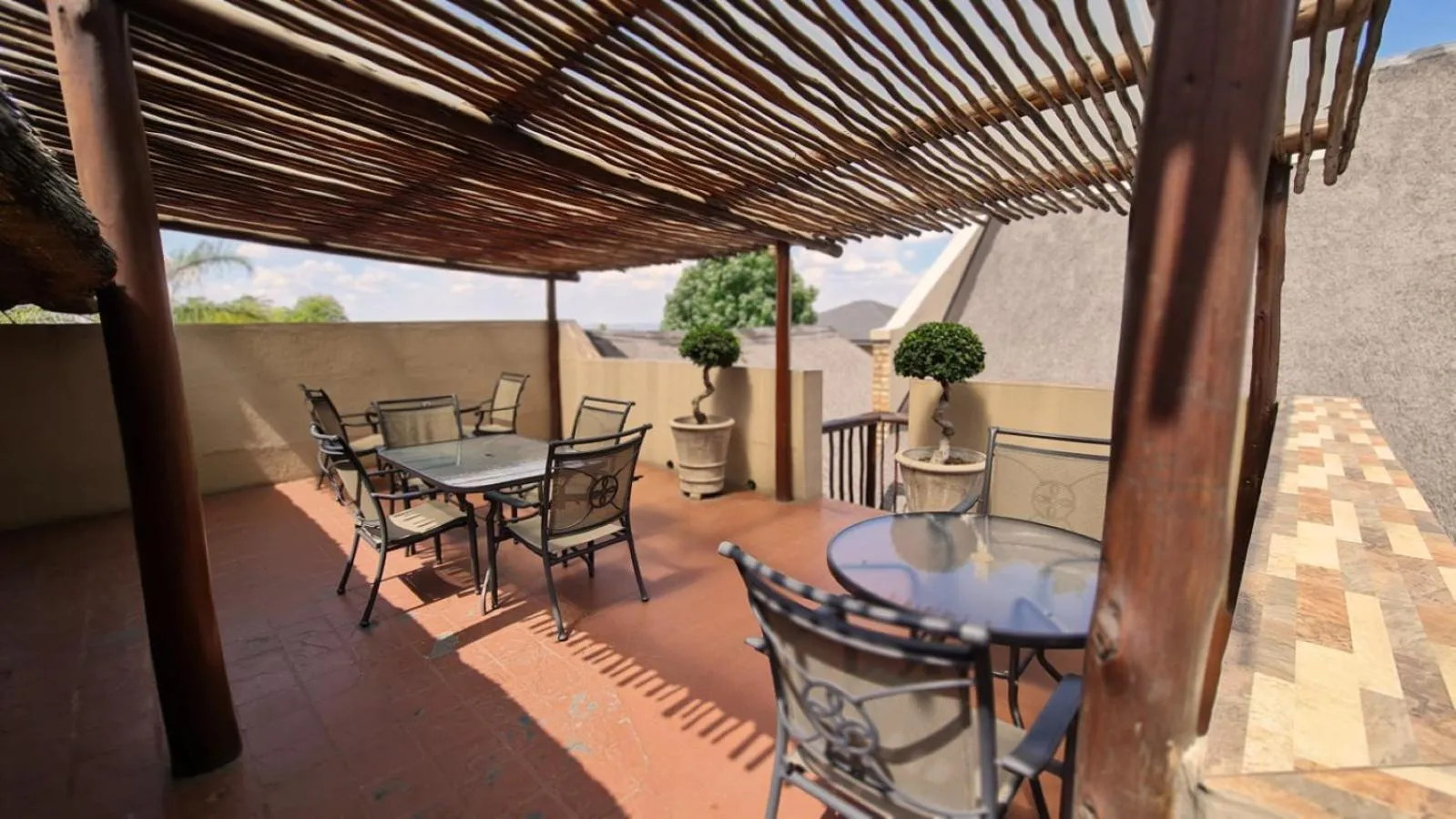 Patio in Klein Bosveld Guest House