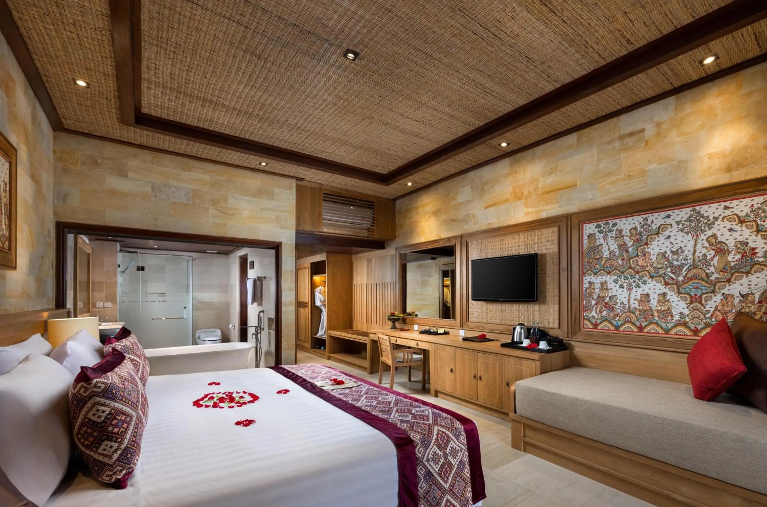 Bed in Pita Maha Resort & Spa