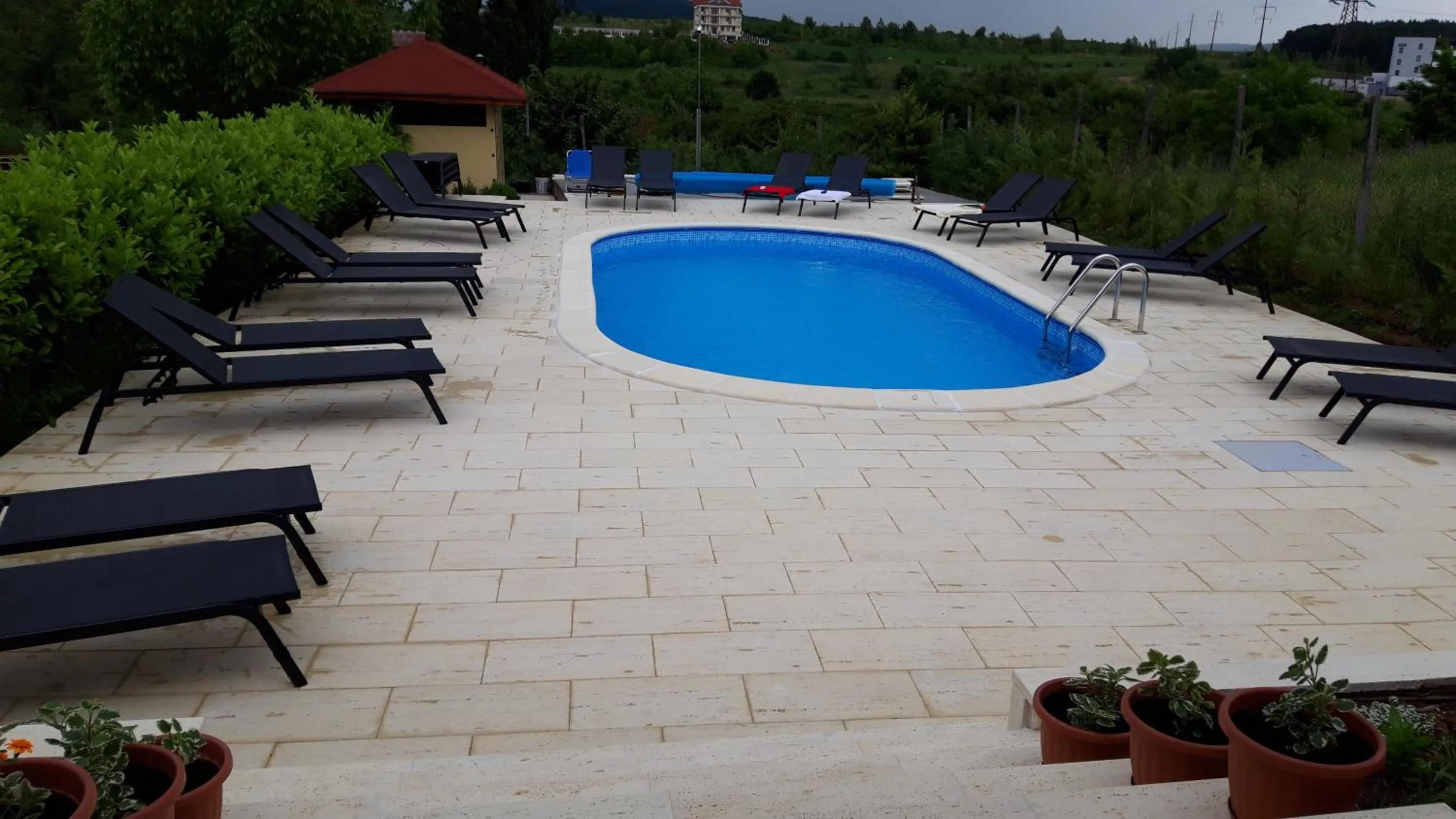 Pool view in Vila Carlos