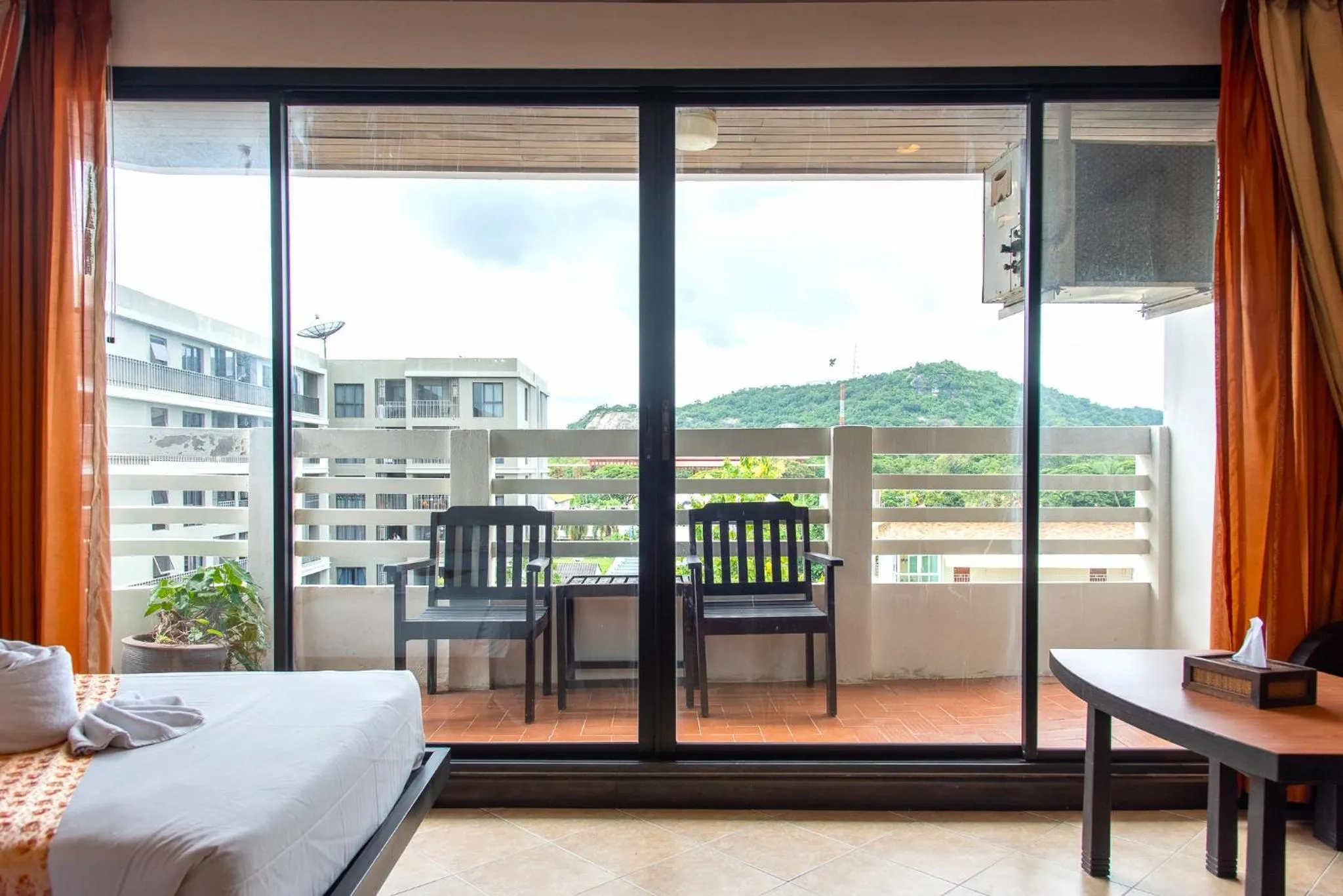 View (from property/room), Bed in Hua Hin Loft