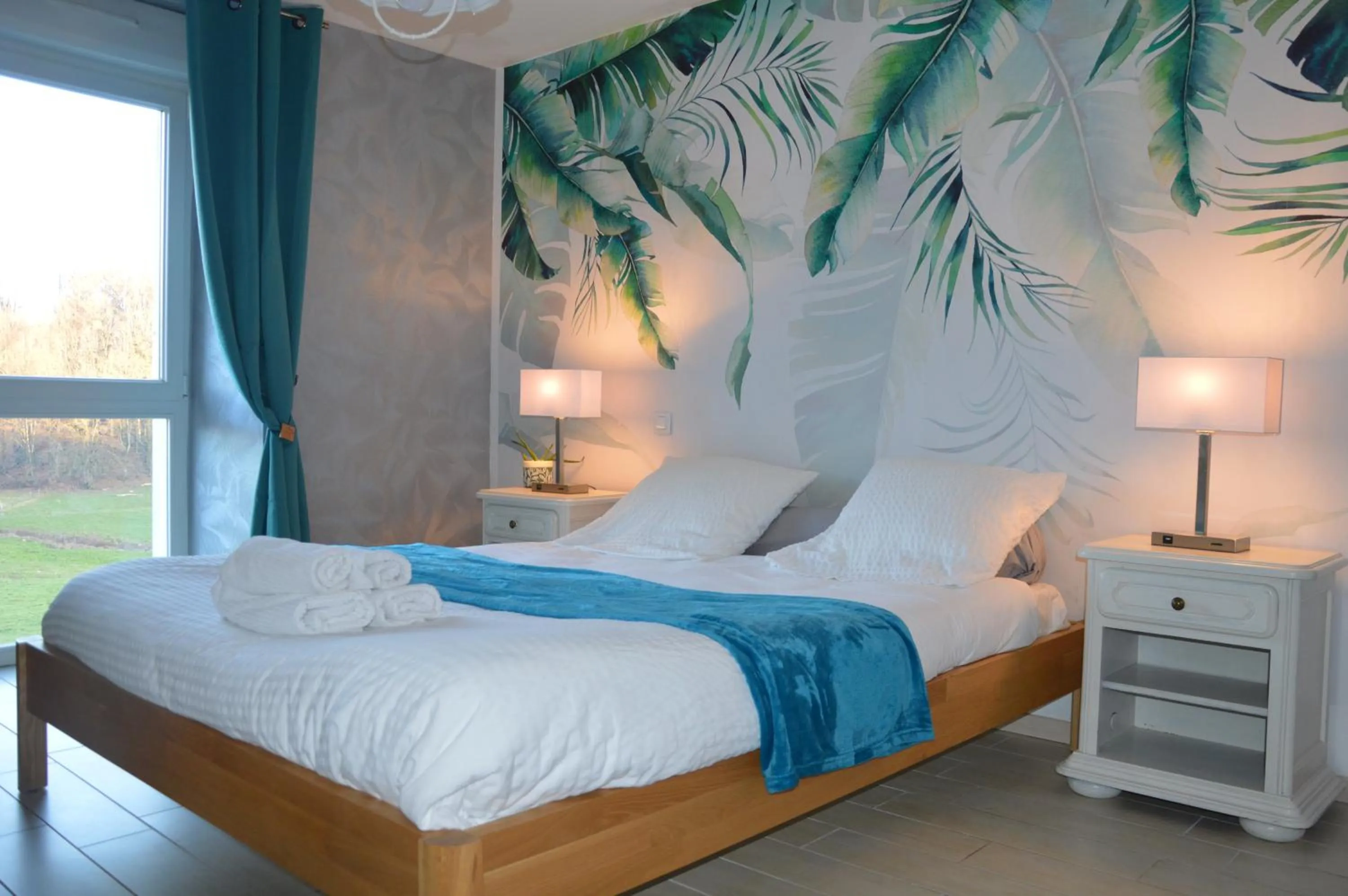 Bed in Chambres et table d'hôtes La Trottelée