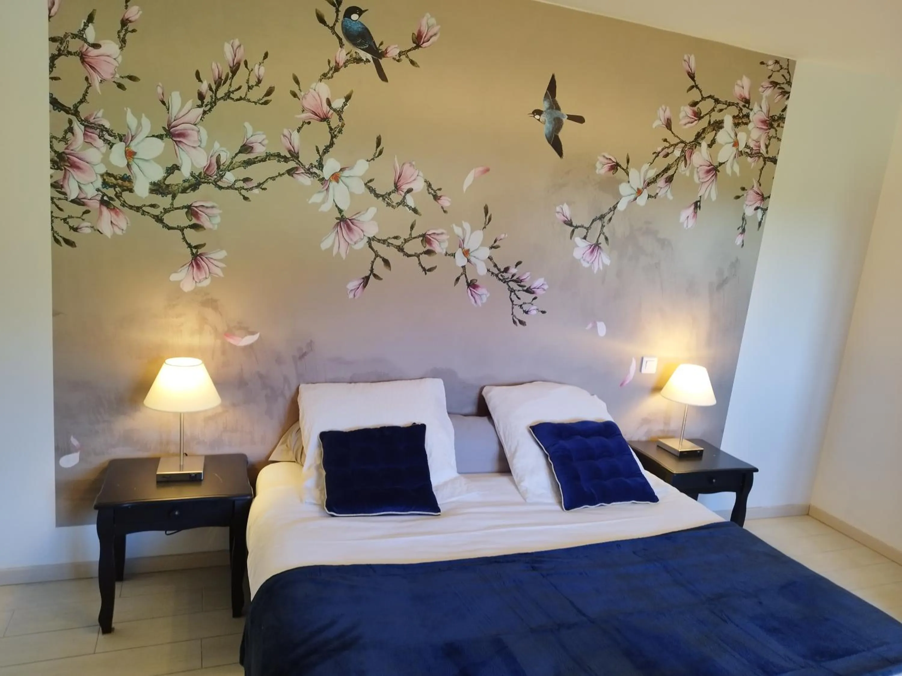 Bed in Chambres et table d'hôtes La Trottelée