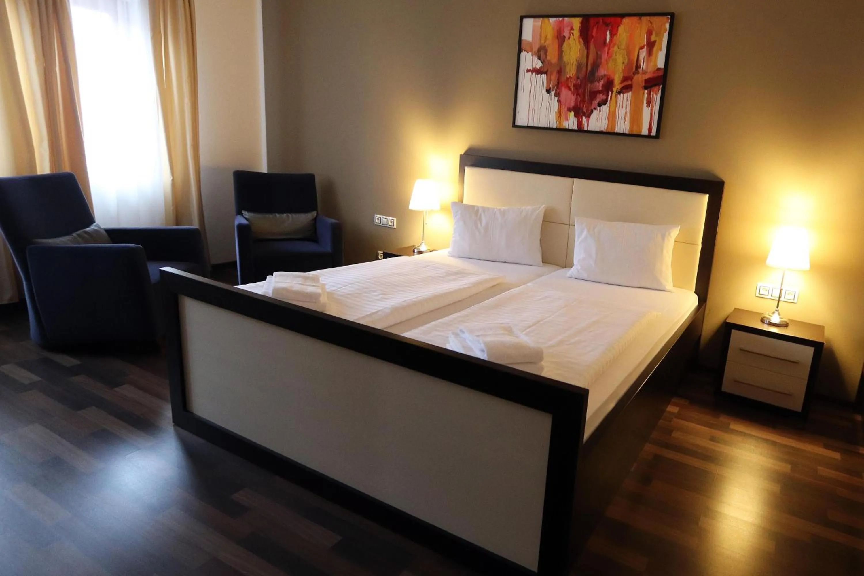 Bed in Garní Hotel Corona