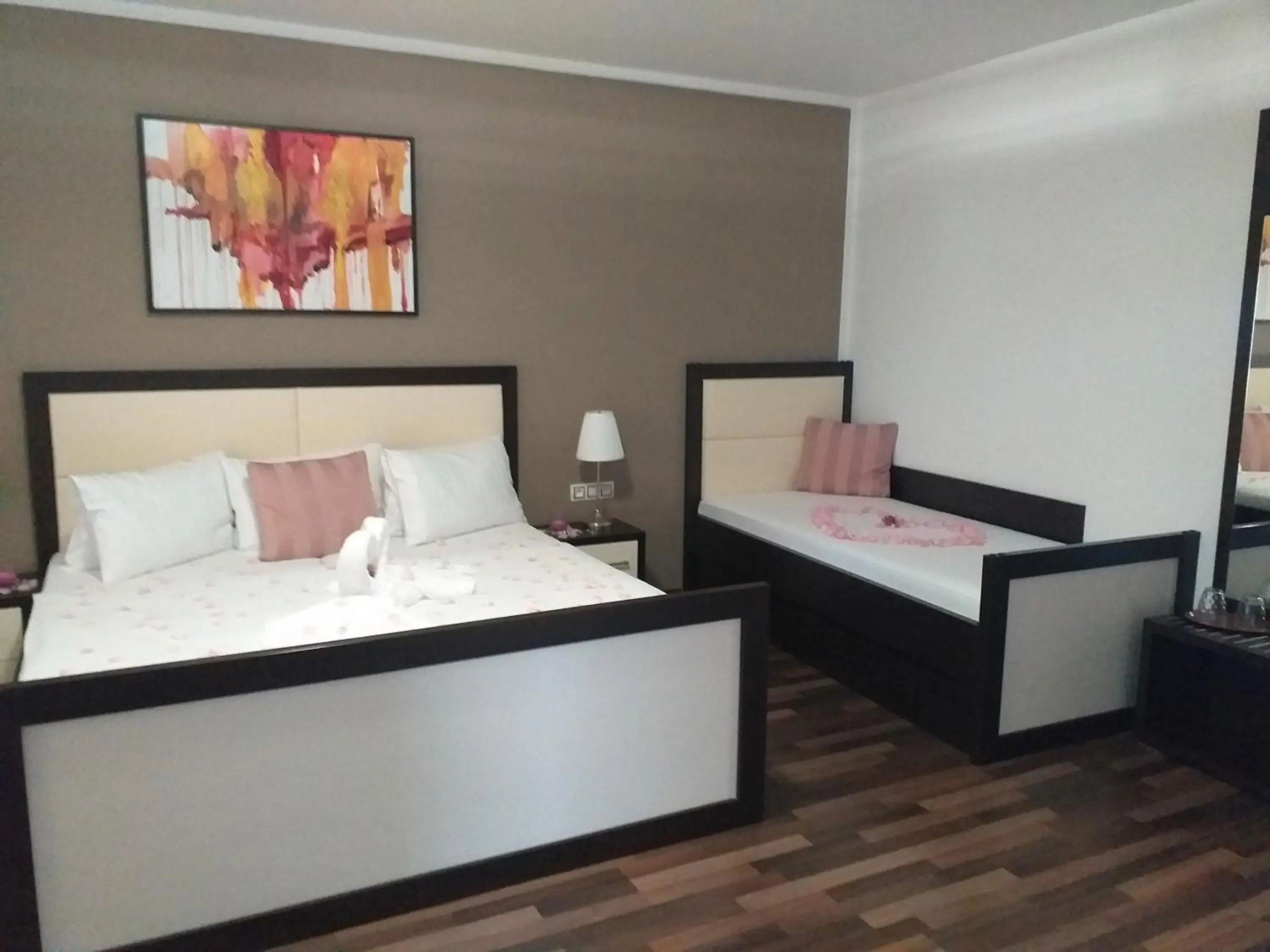 Bed in Garní Hotel Corona