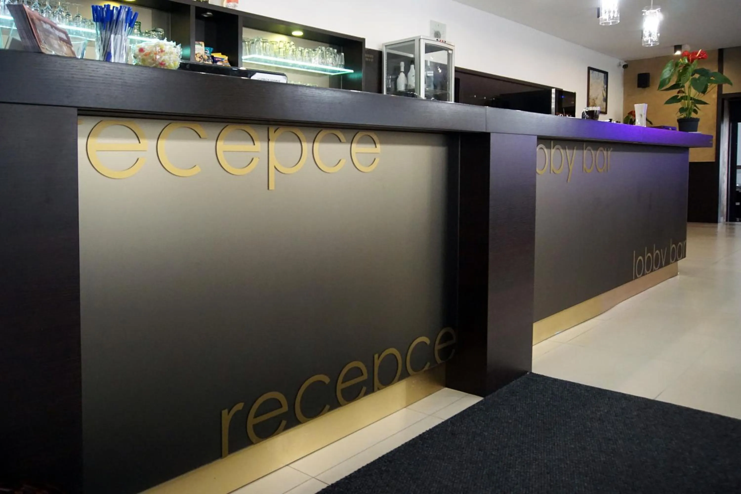 Lobby or reception in Garní Hotel Corona