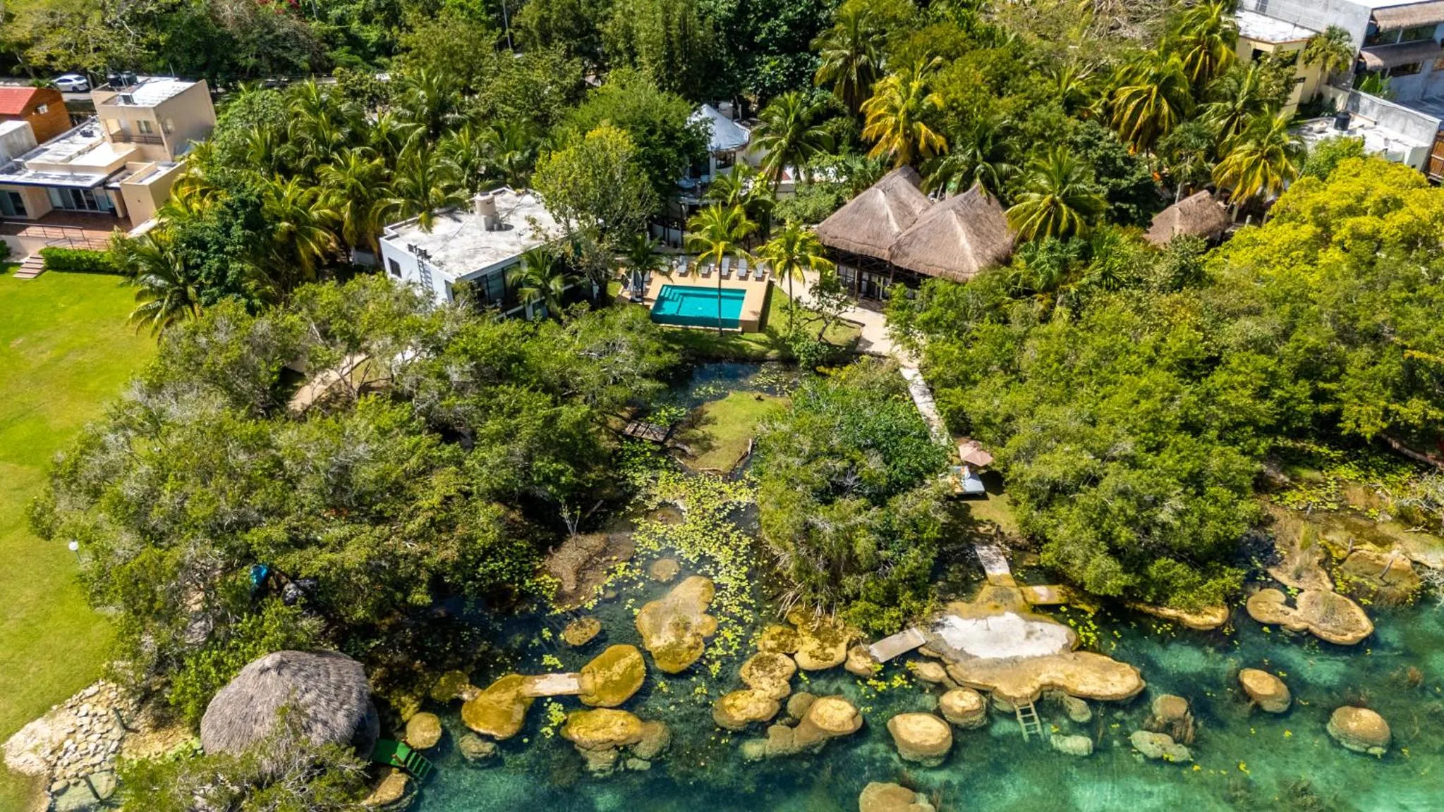 Property building in Azulea Bacalar Hotel & Spa - Lagoon Front