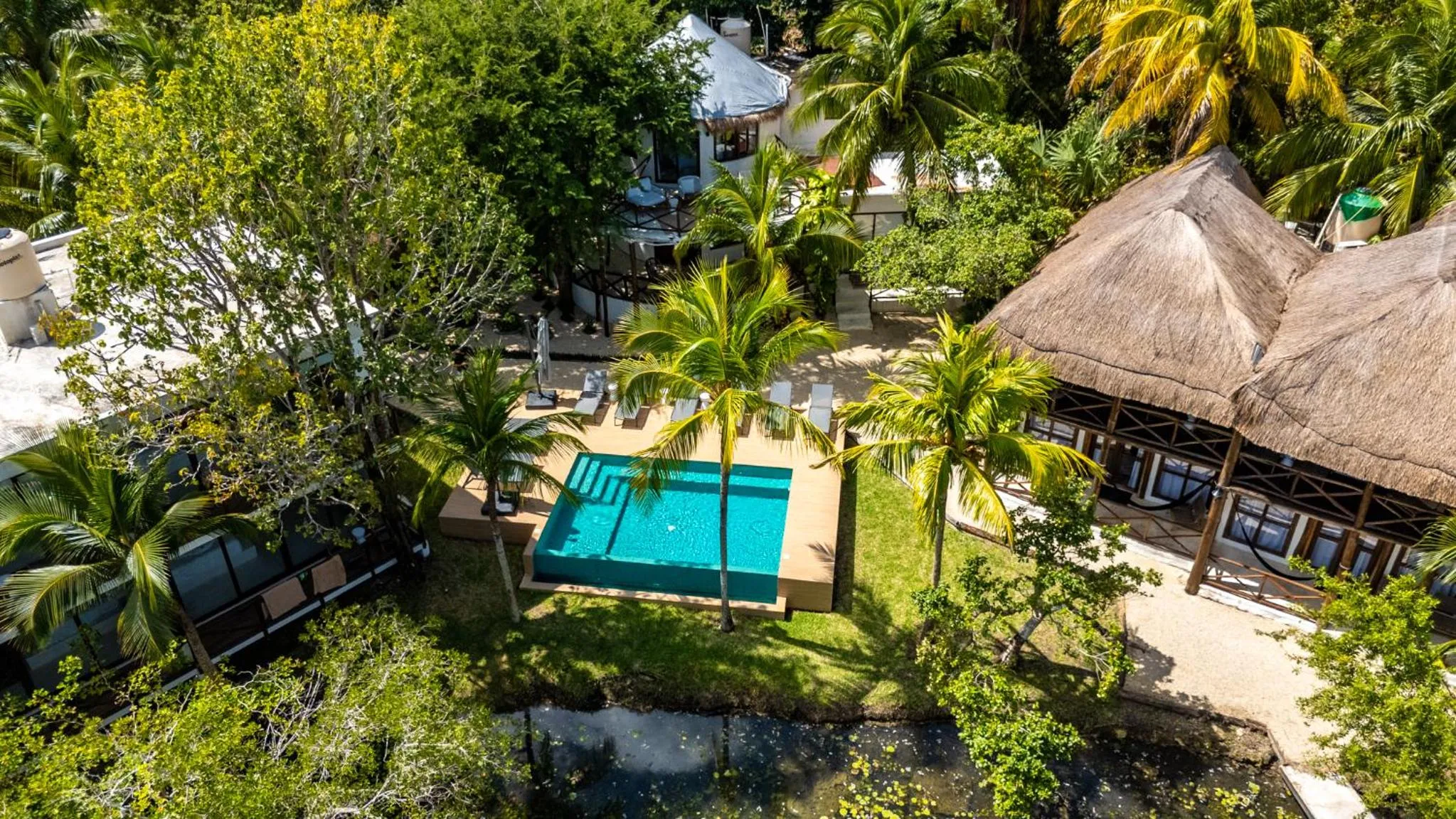 Garden view in Azulea Bacalar Hotel & Spa - Lagoon Front