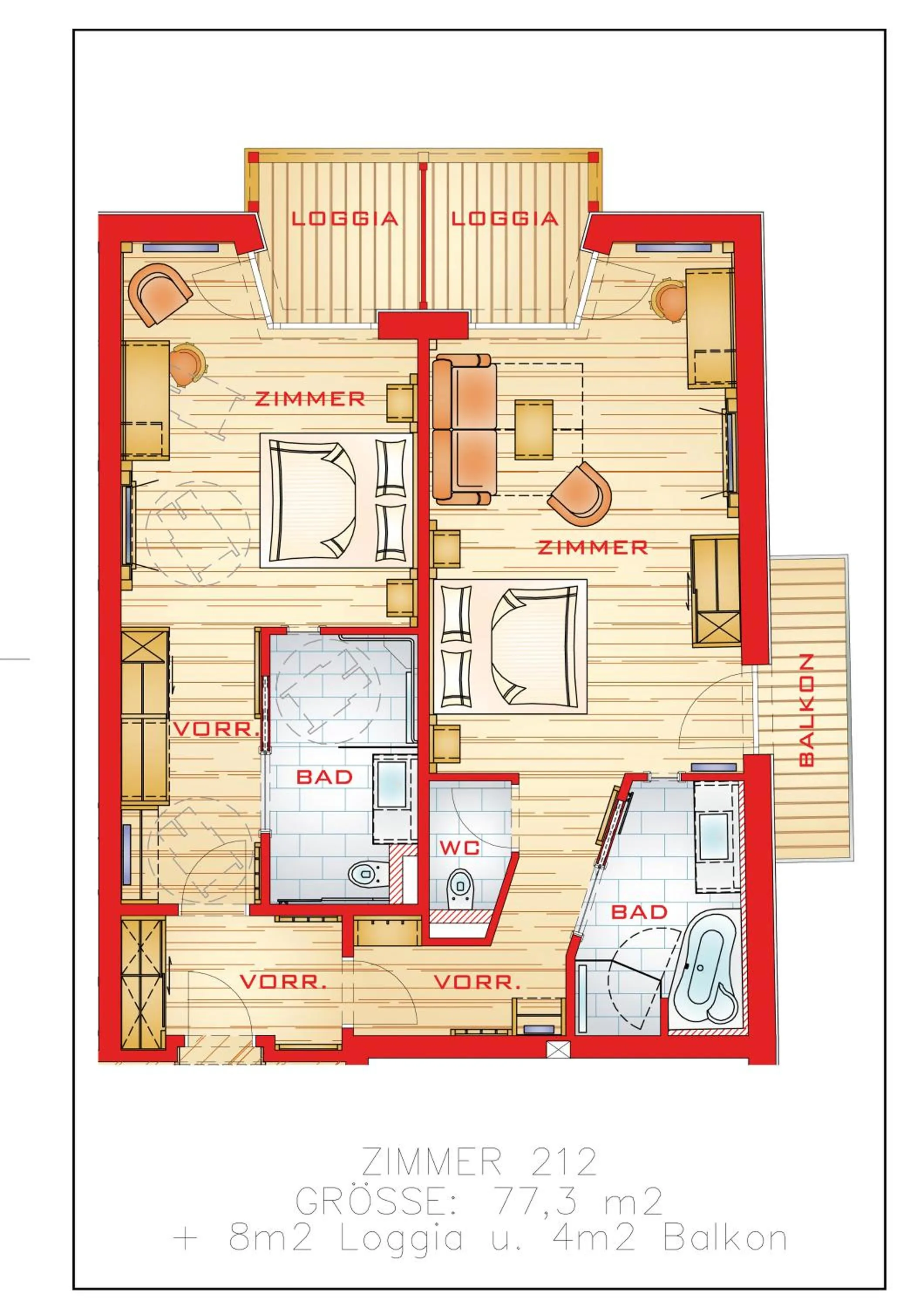 Floor plan in Hotel Gambswirt