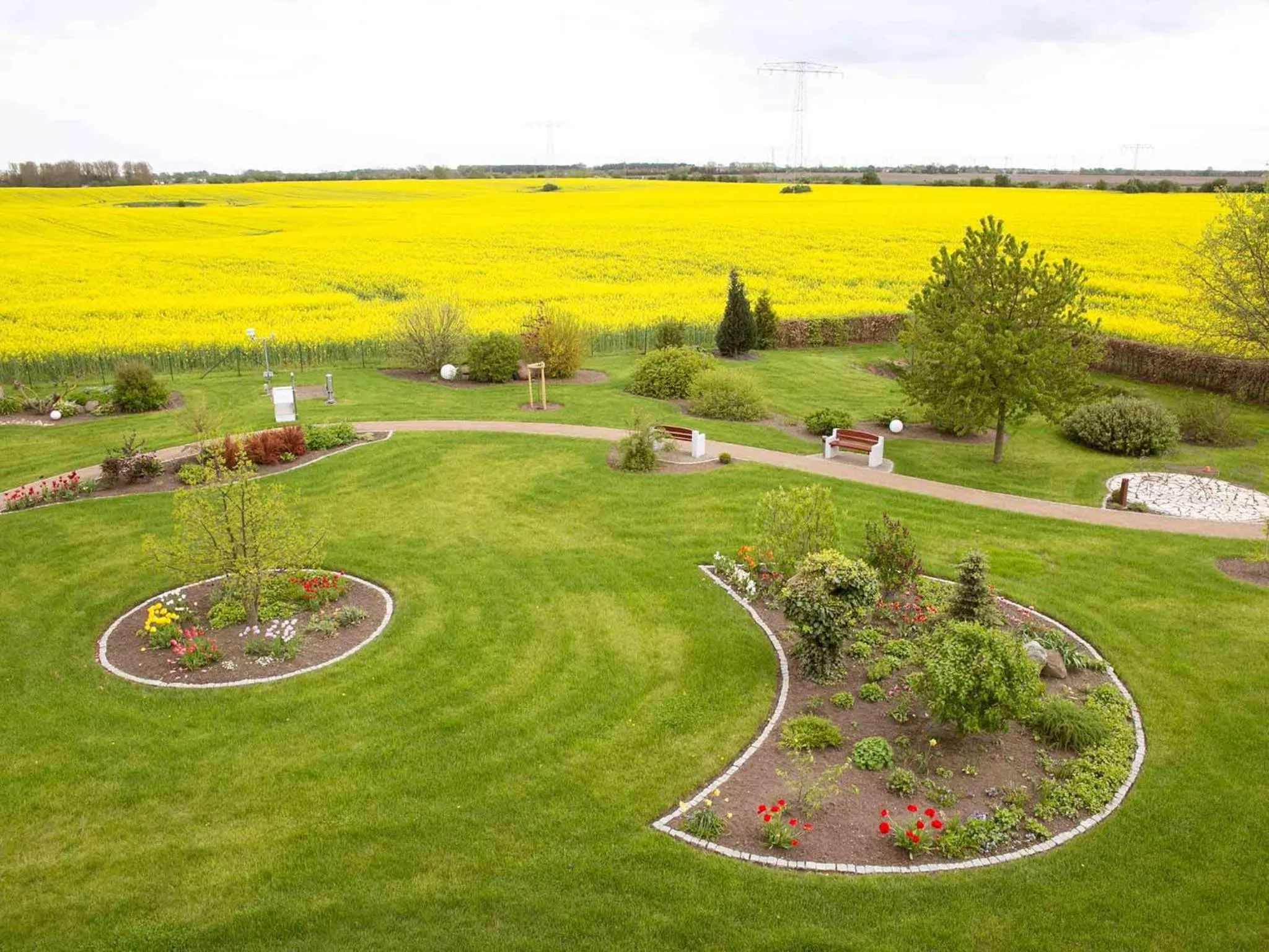 Garden view in Hotel Pommernland