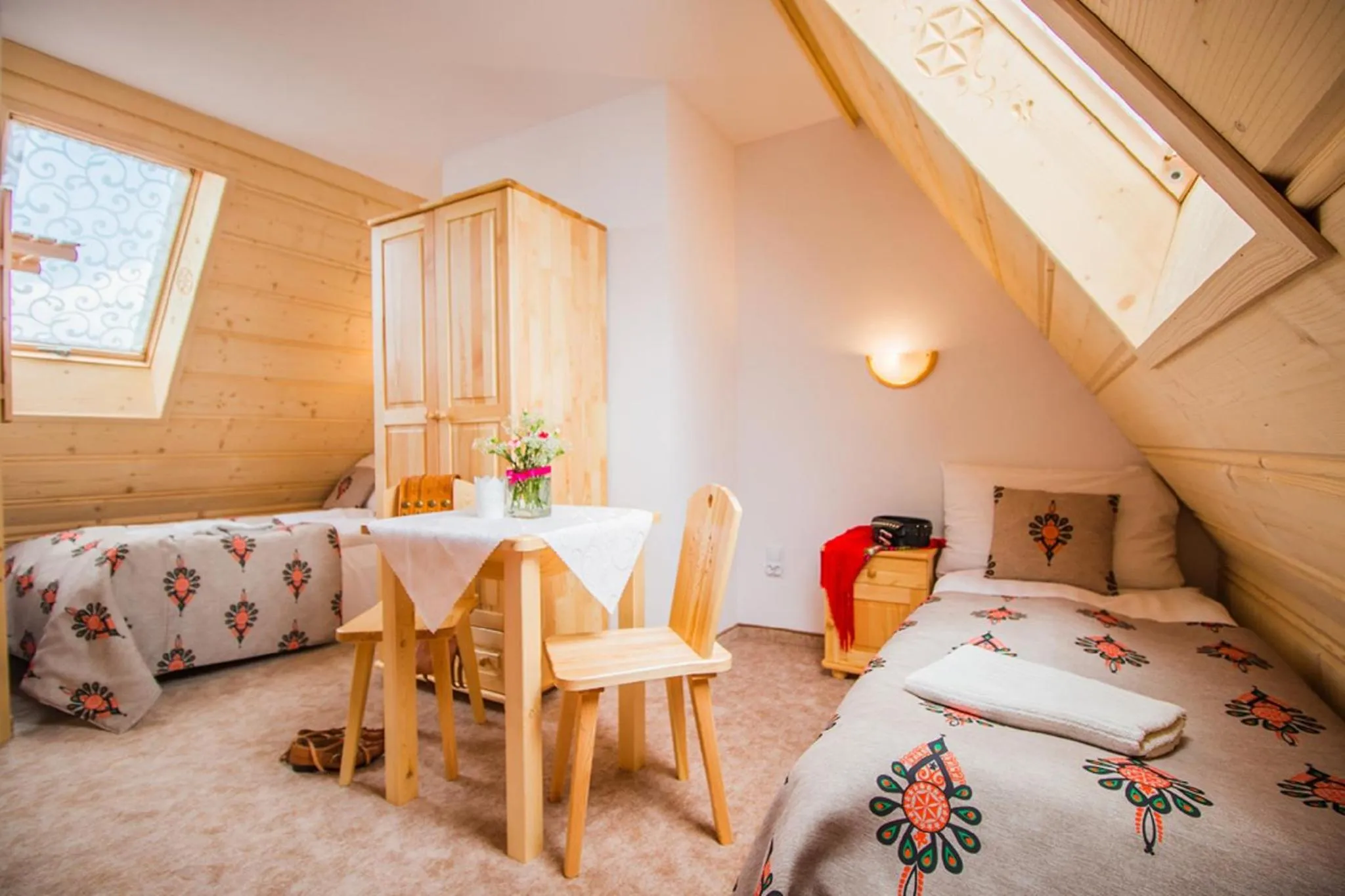 Living room, Bed in Willa Wrzos