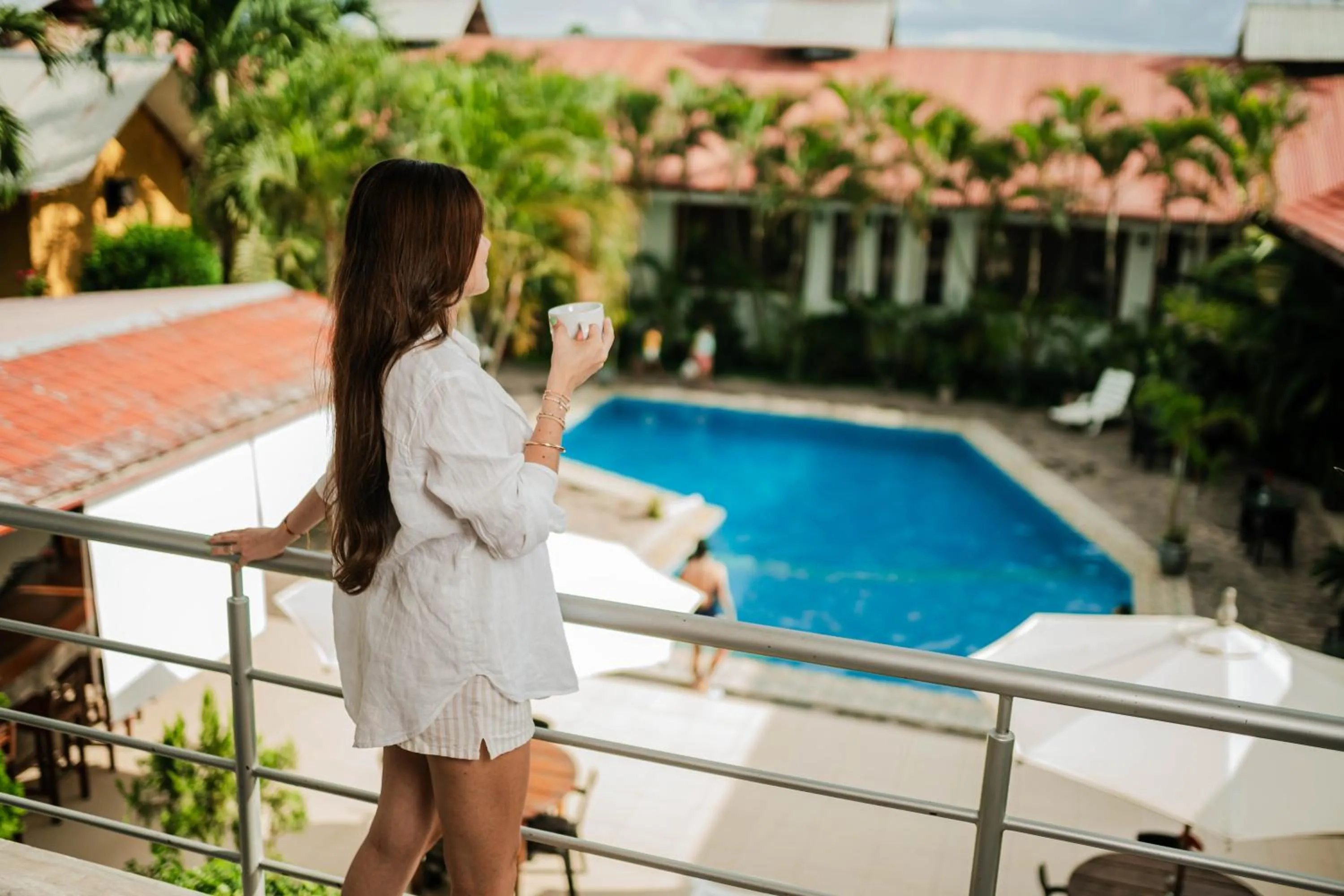 Pool view in Colina de Montalva Casa Hotel
