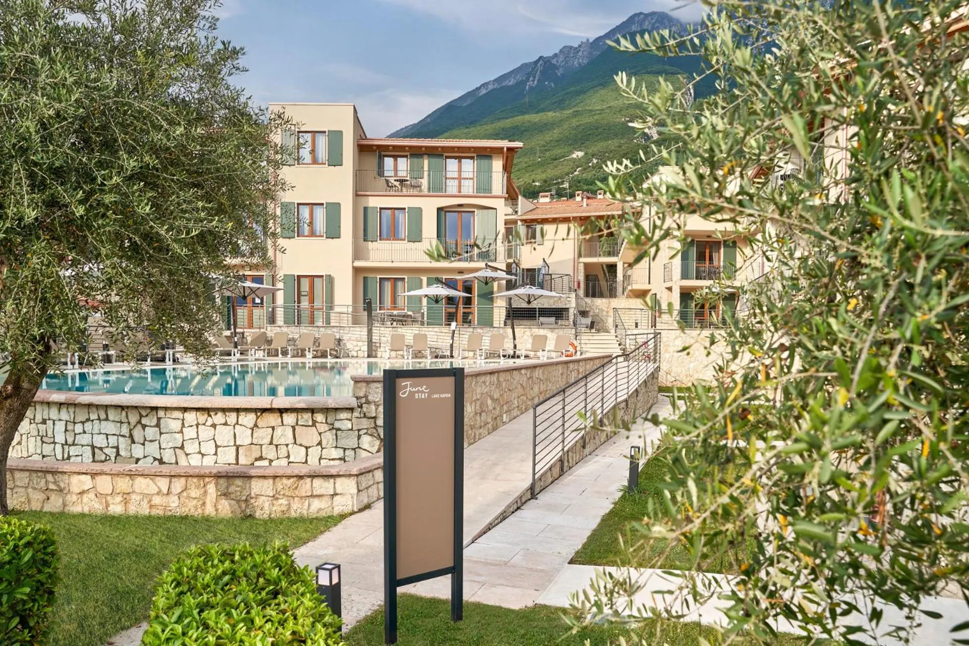 Property building in June Stay Lake Garda