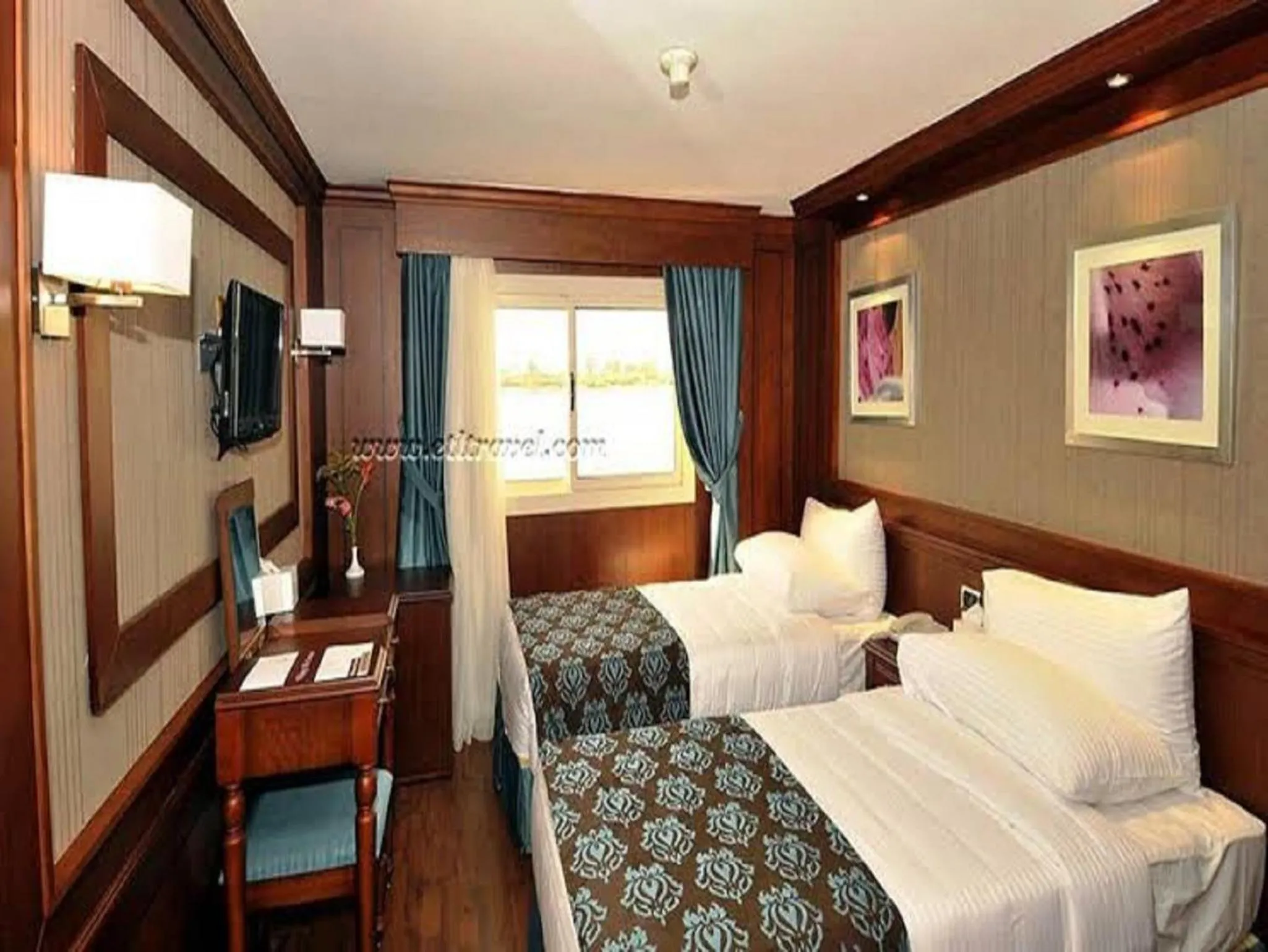 Photo of the whole room, Bed in Nile Cruises 5 Stars From From Aswan 03 Nights -From Luxor 04 Nights