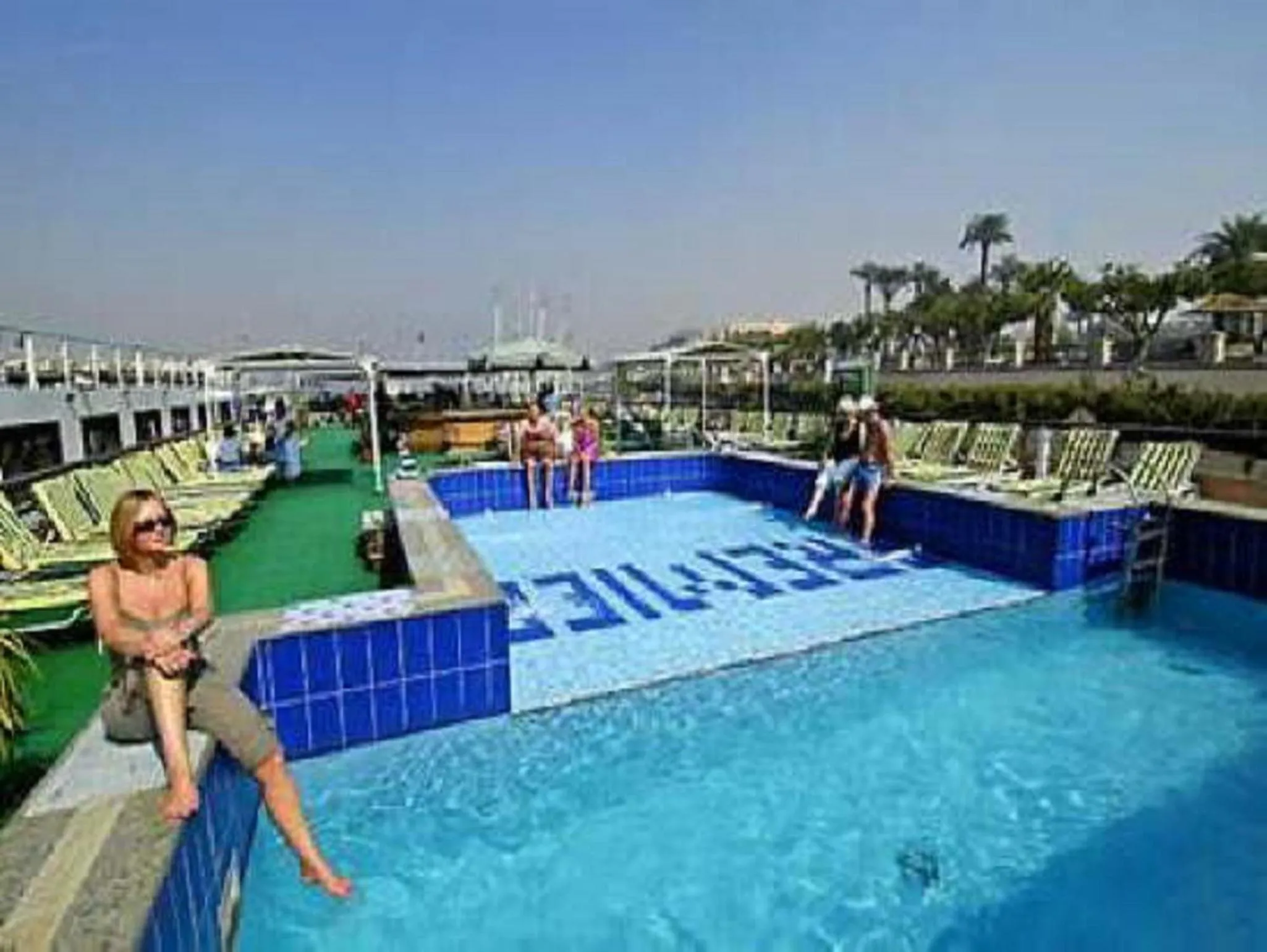 Pool view in Nile Cruises 5 Stars From From Aswan 03 Nights -From Luxor 04 Nights