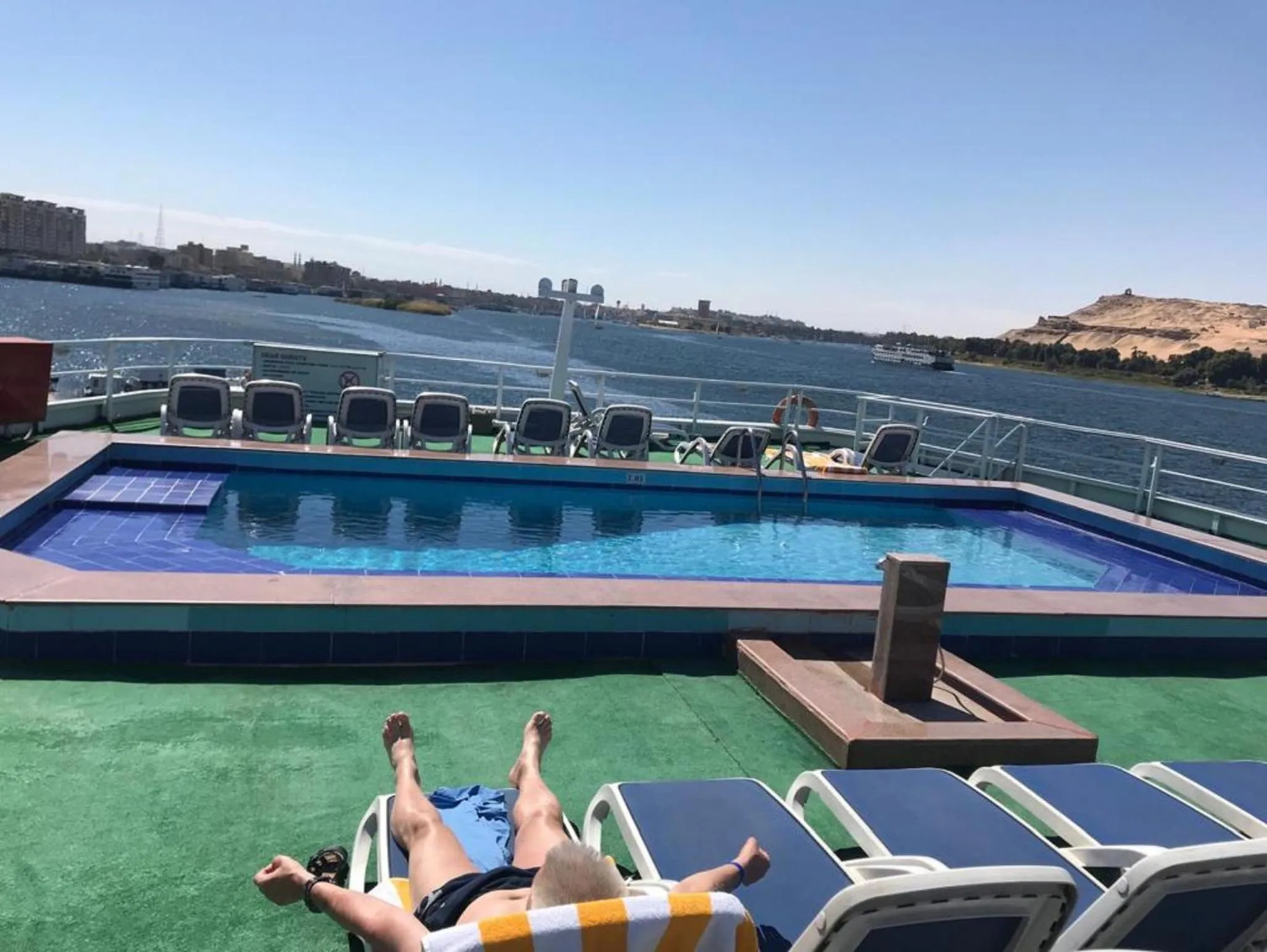 Pool view in Nile Cruises 5 Stars From From Aswan 03 Nights -From Luxor 04 Nights