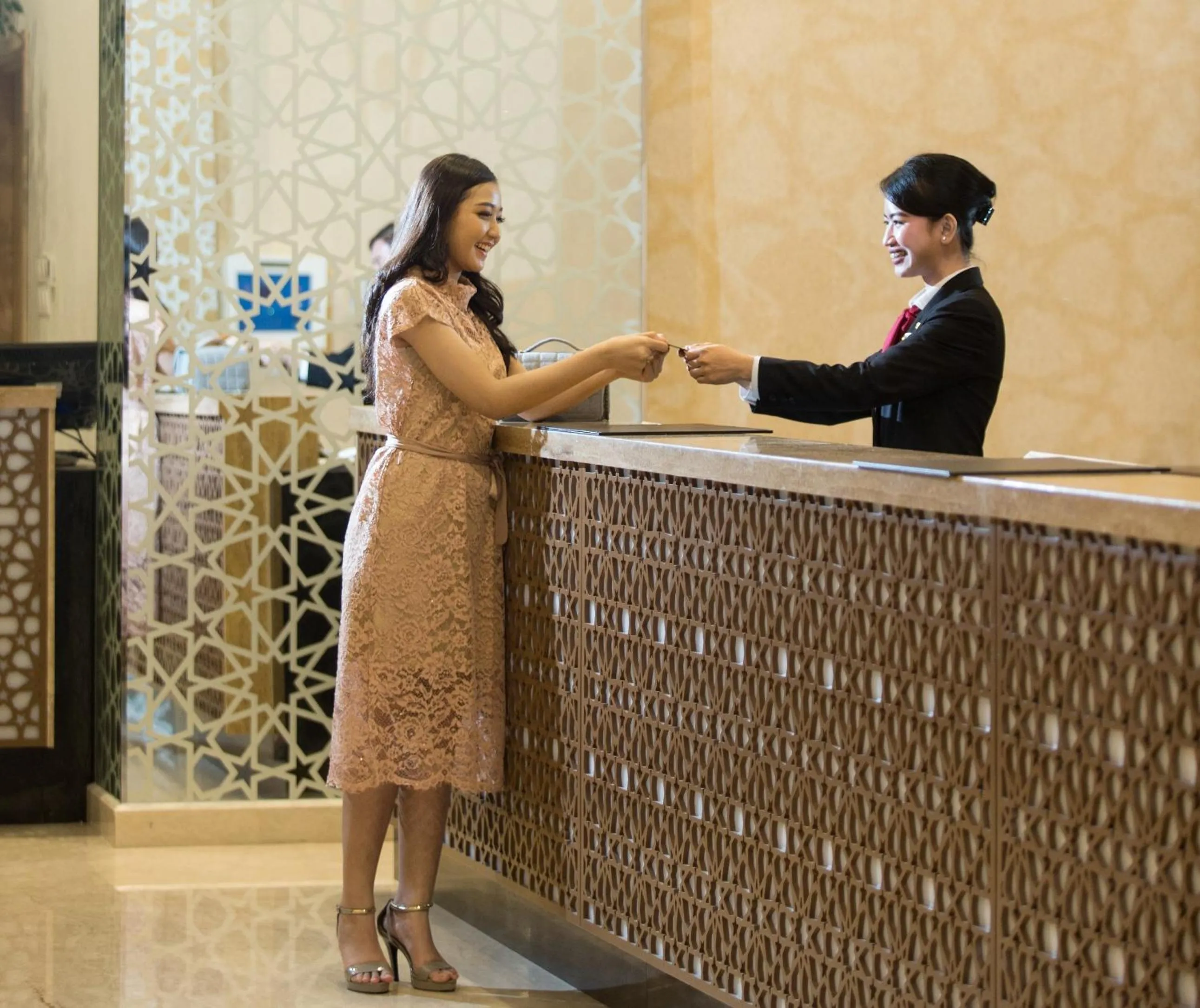 Lobby or reception in Hotel Santika Gresik