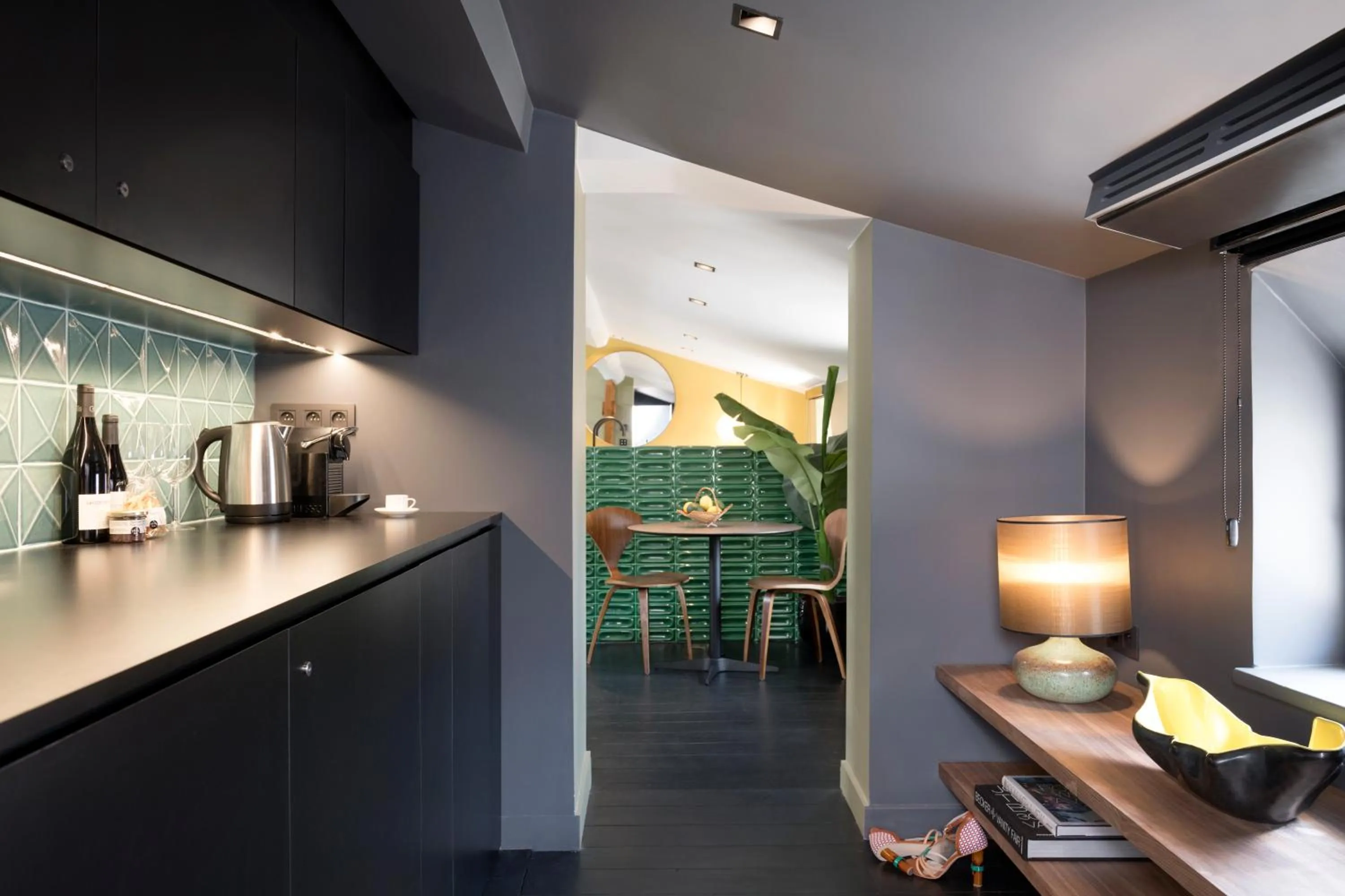 Kitchen or kitchenette in MiHotel Bellecour