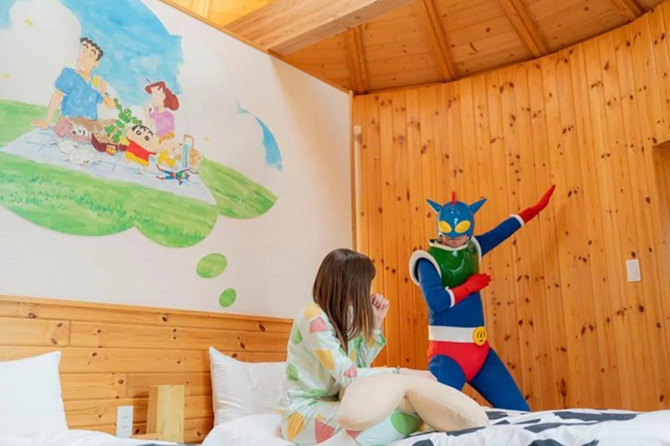 Bedroom, Bed in GRAND CHARIOT Hokutoshichisei 135°