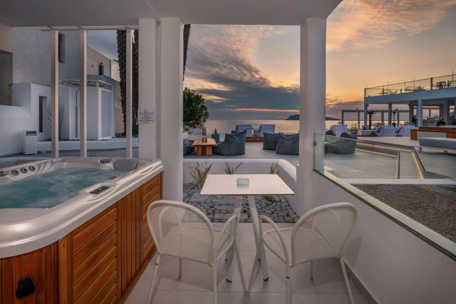 Balcony/Terrace in Kantouni Beach Boutique Hotel