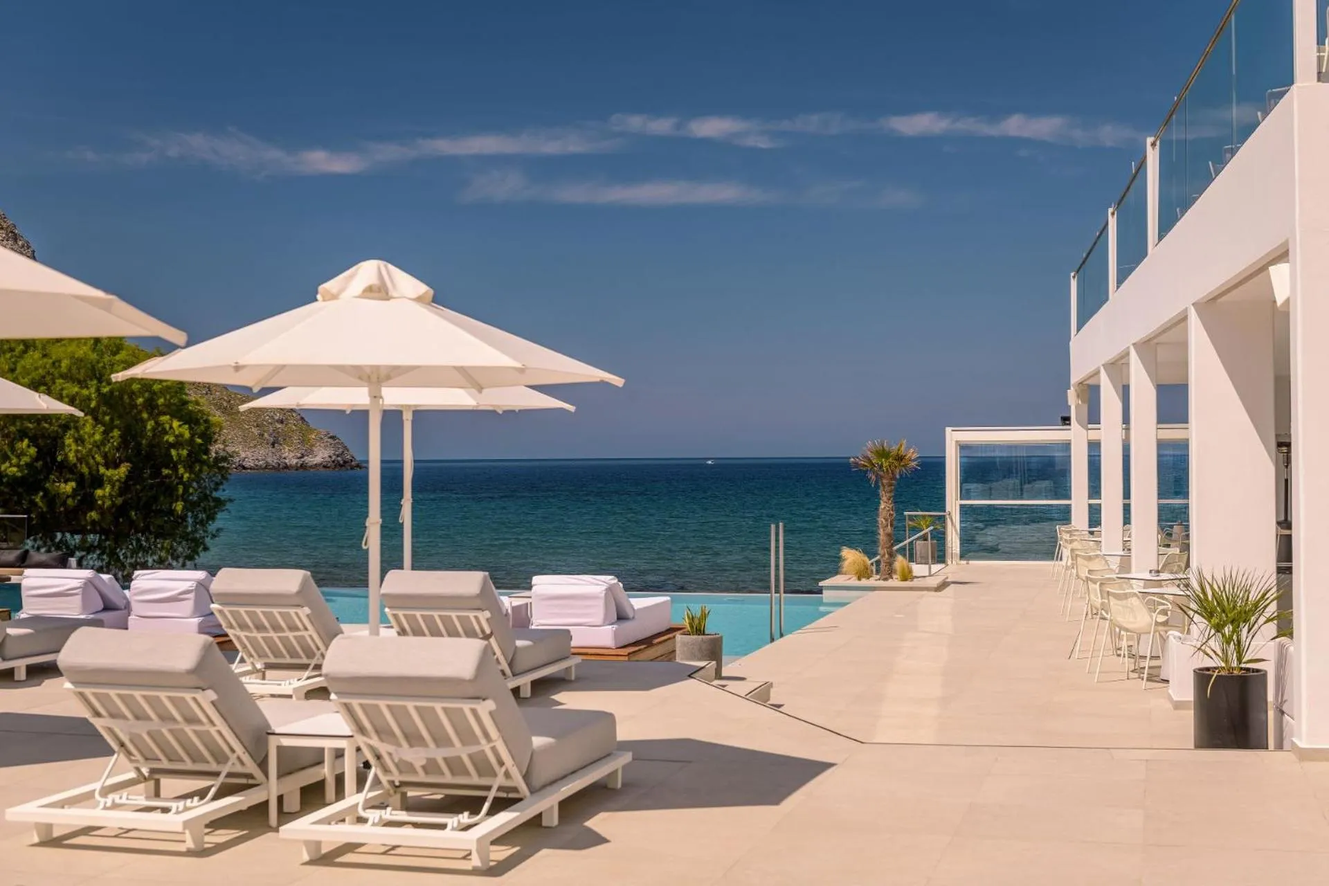 Balcony/Terrace in Kantouni Beach Boutique Hotel