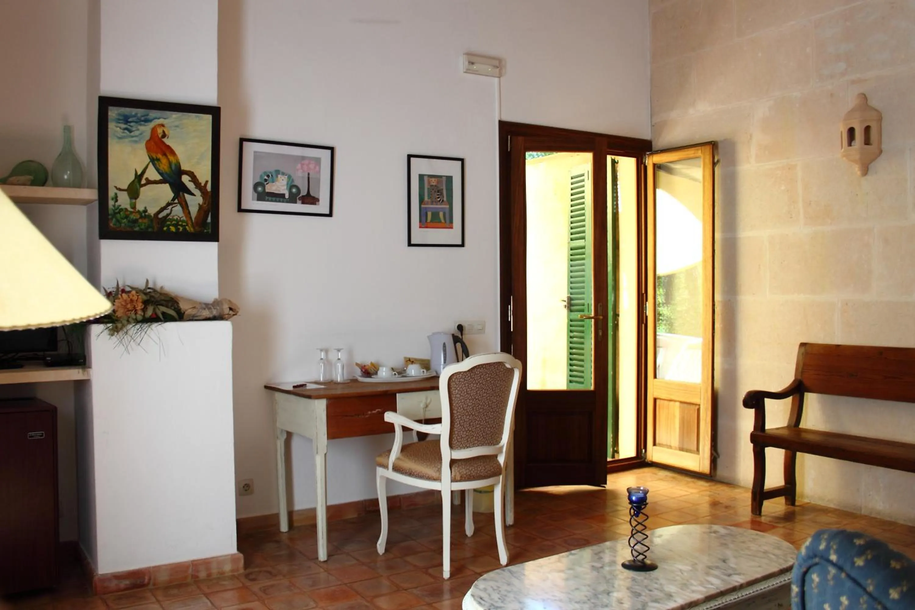 Living room in Petit Hotel Es Figueral