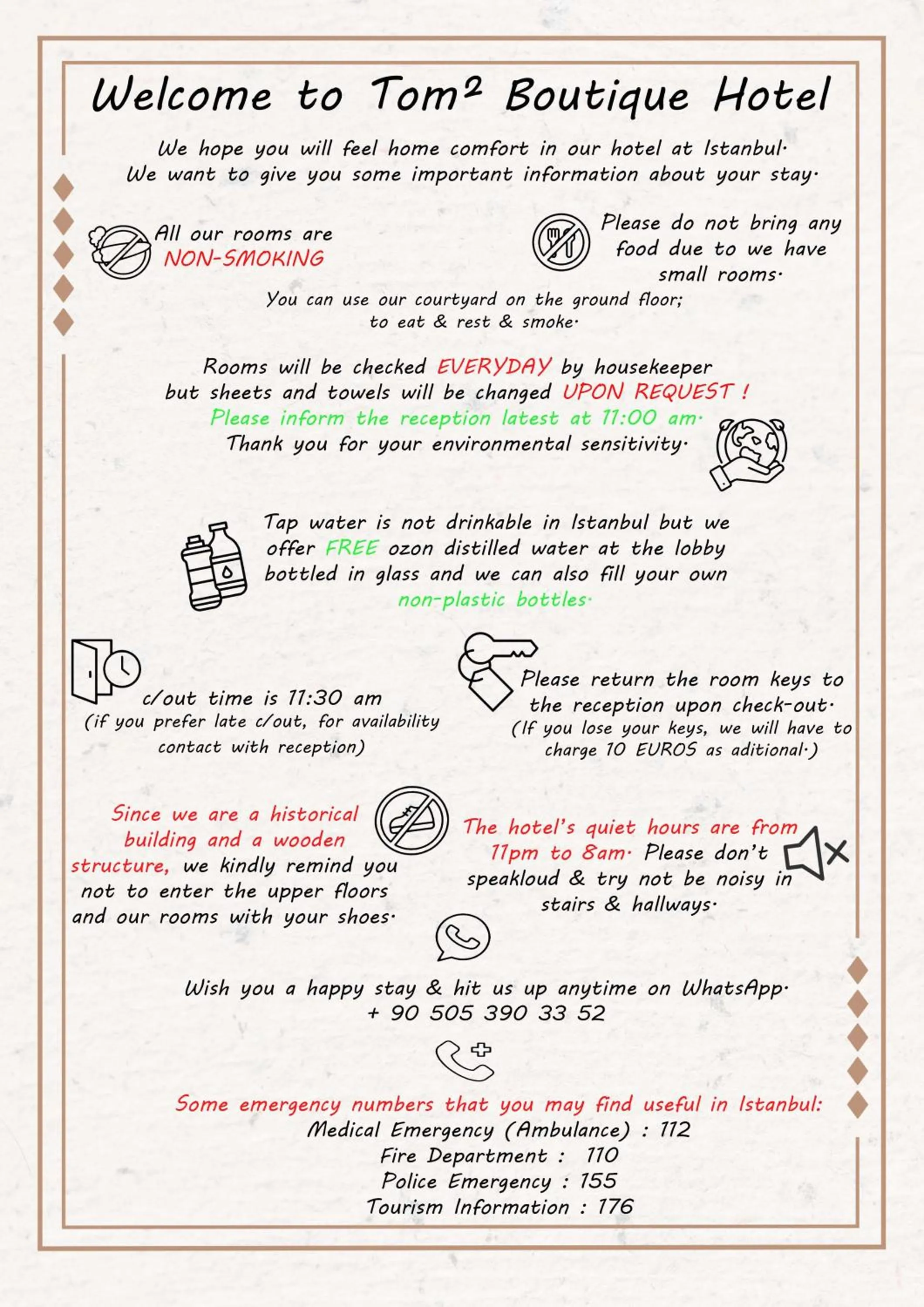 Text overlay in Tom Square Boutique Hotel