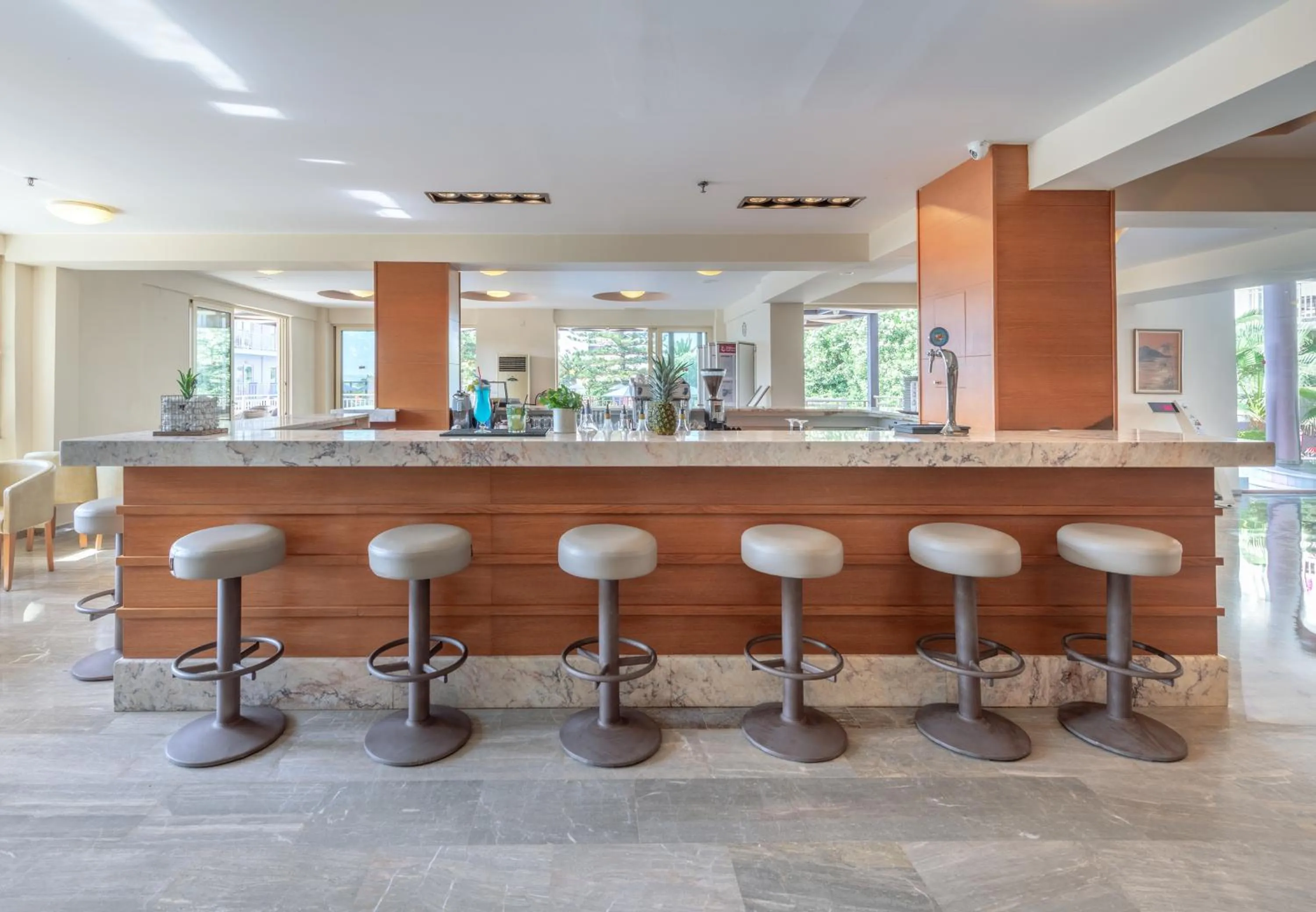 Lounge or bar in Marilena Hotel