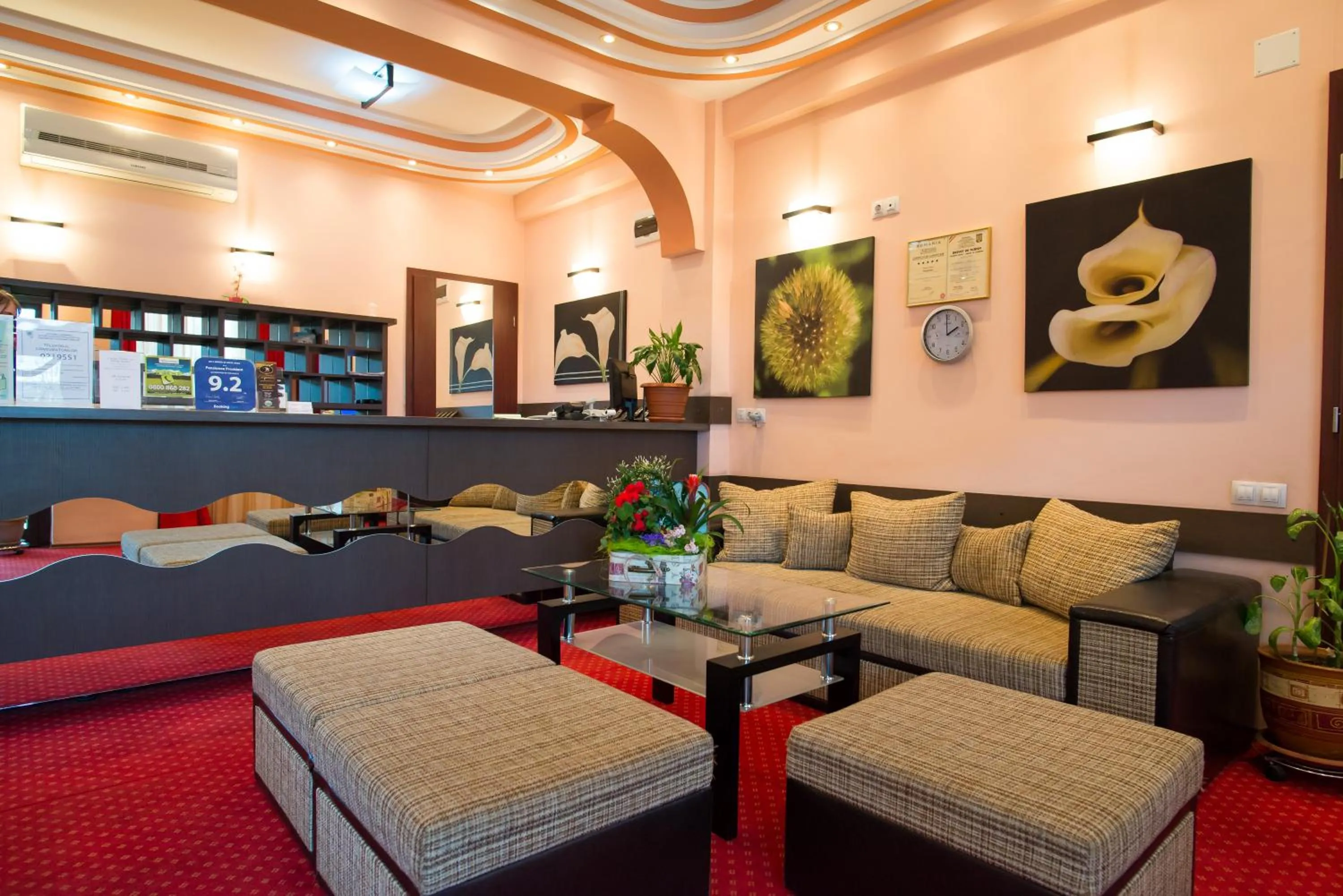 Lobby or reception in Pensiunea President