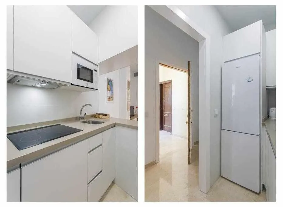 Kitchen or kitchenette in Santa Cruz Parking incluido