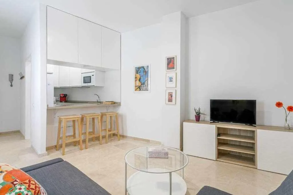 Kitchen or kitchenette in Santa Cruz Parking incluido