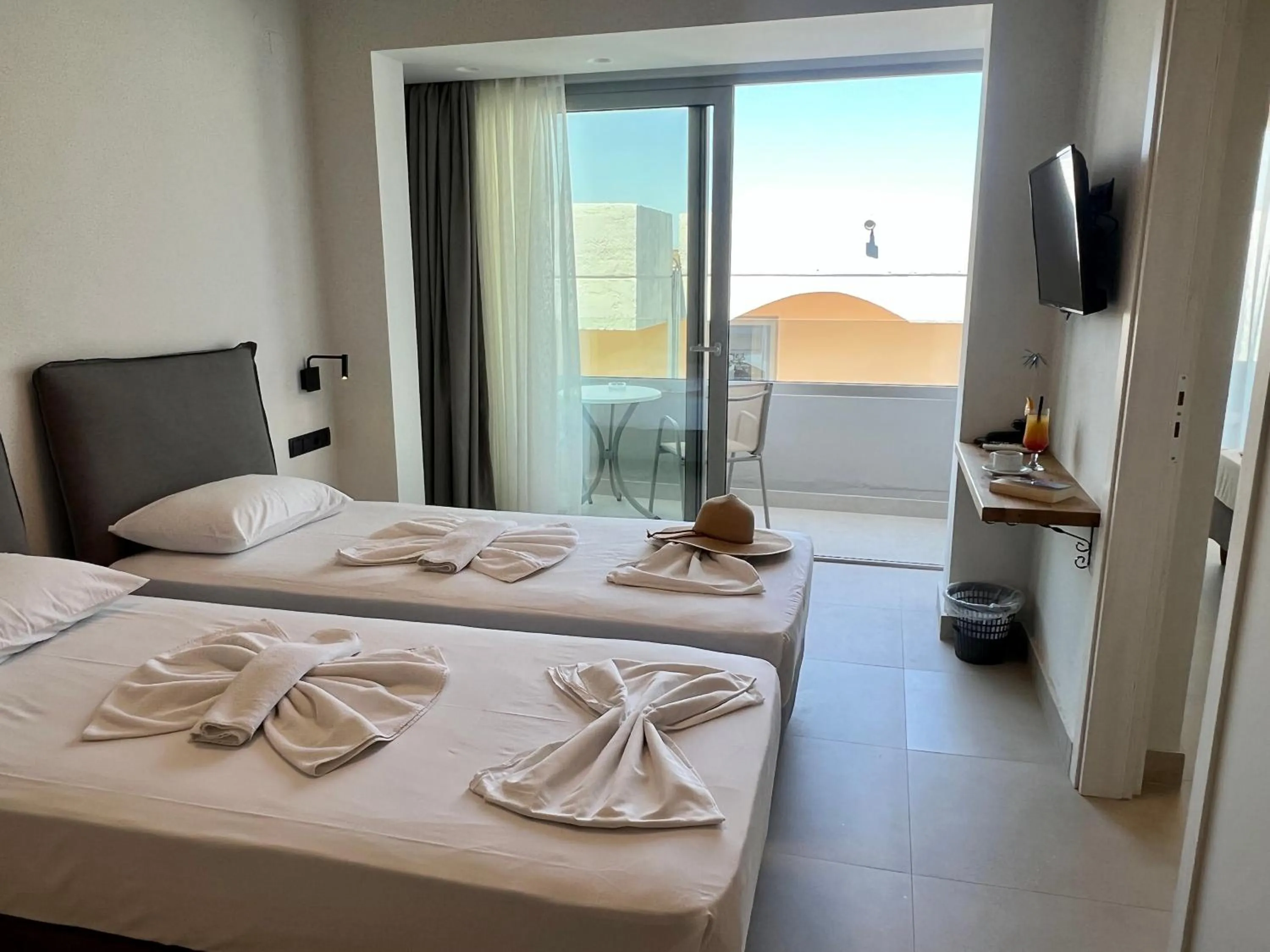 Bed in Hotel Kathrin Beach