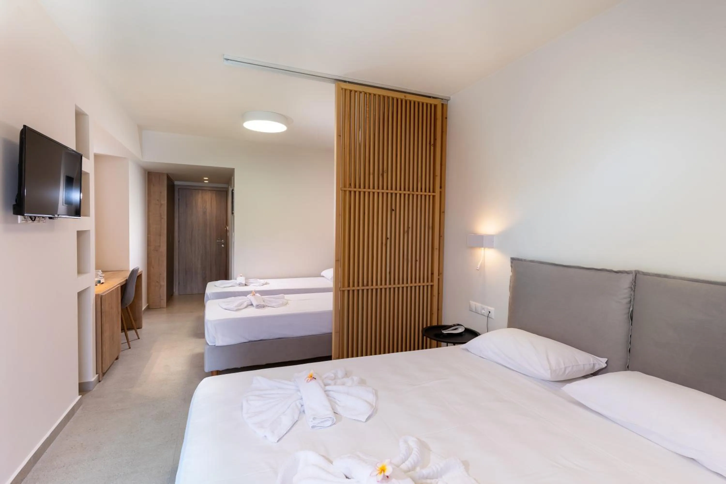 Bed in Hotel Kathrin Beach