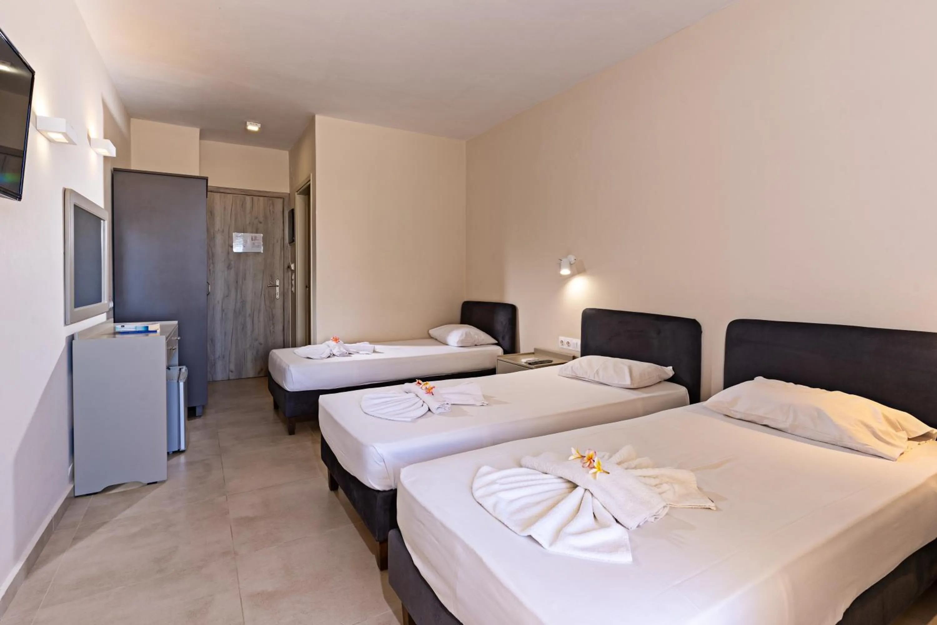 Bed in Hotel Kathrin Beach