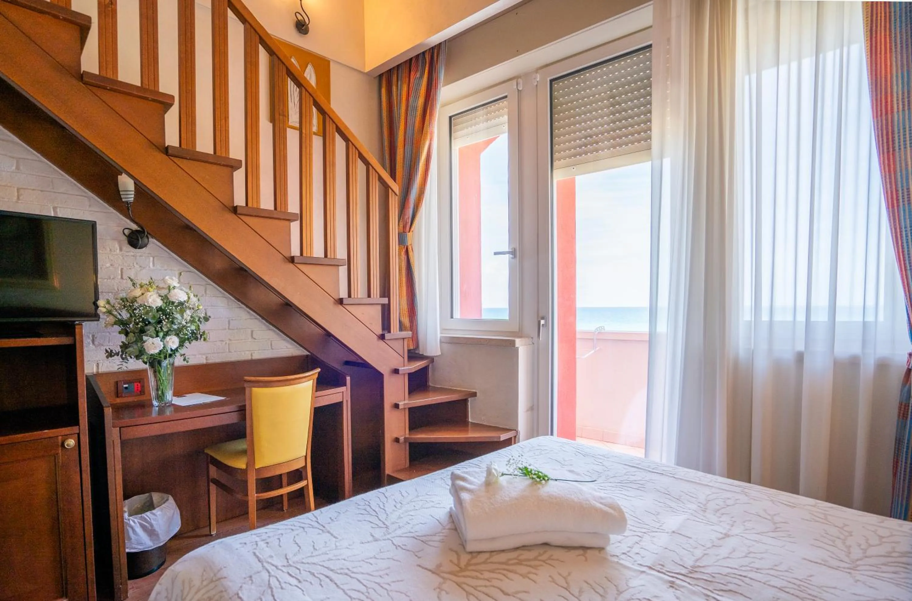 Bed in Art Hotel Santa Lucia