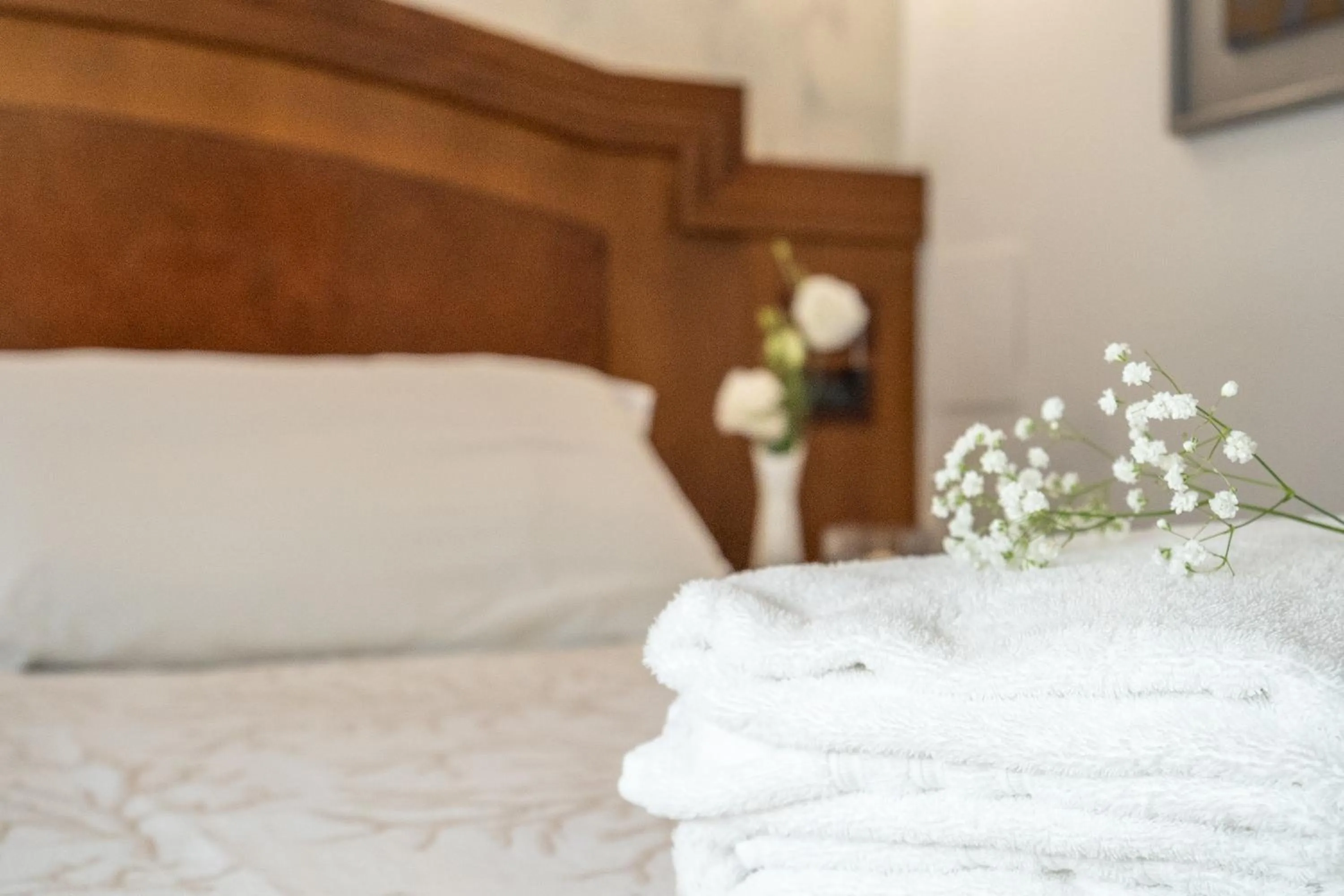 Bed in Art Hotel Santa Lucia