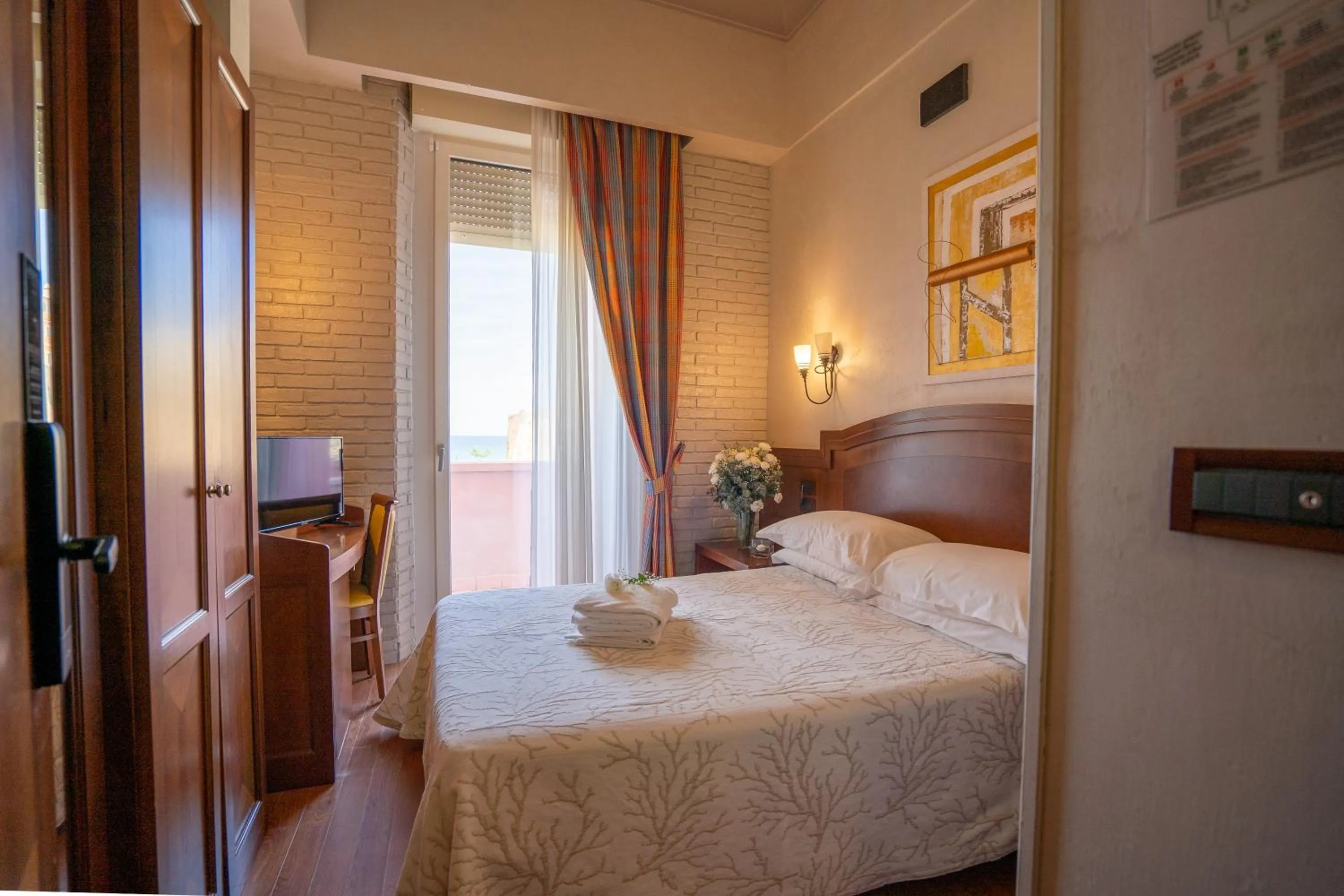 Bed in Art Hotel Santa Lucia